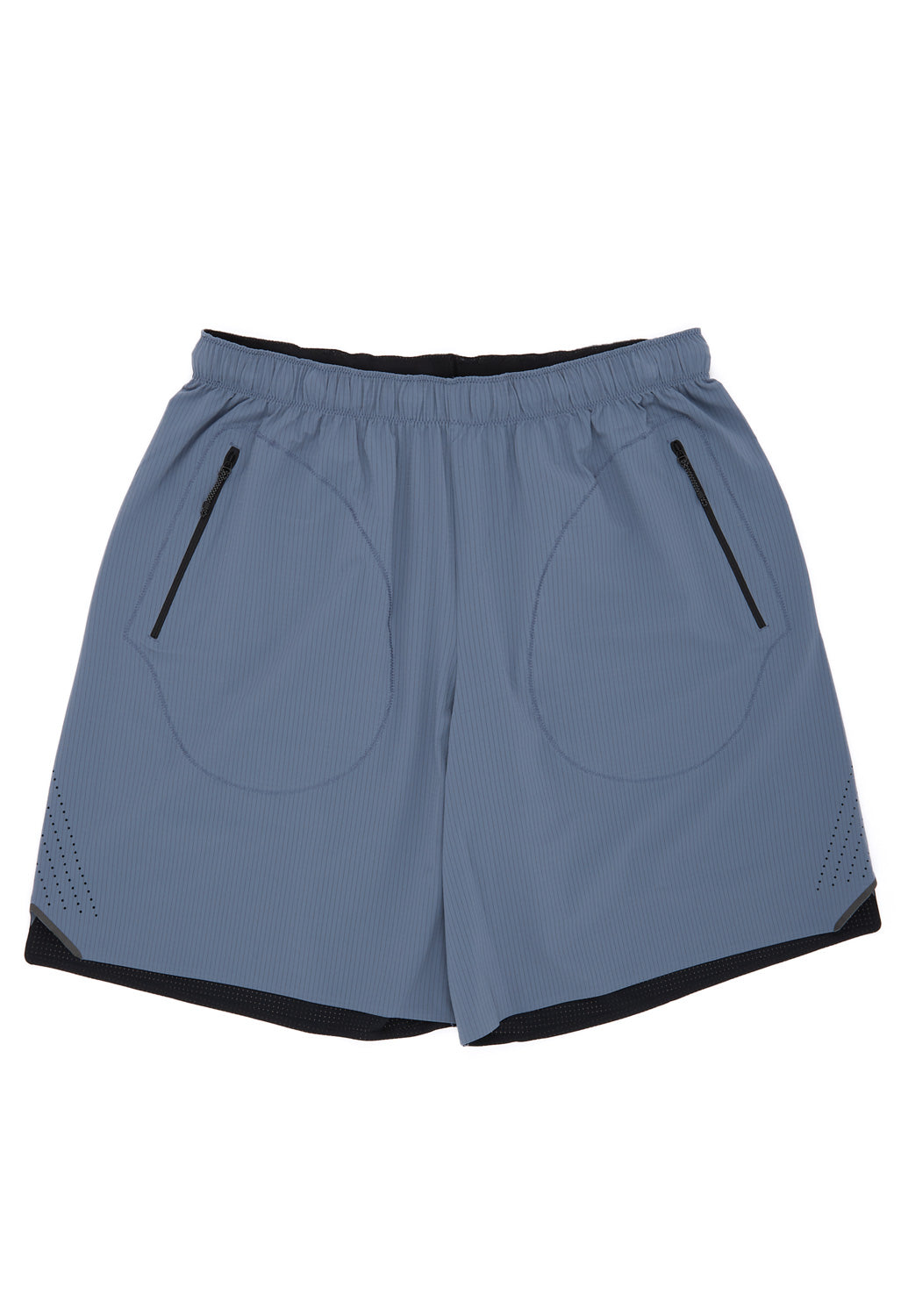 Soar Men's Long Summer Shorts - Blue Grey / Black