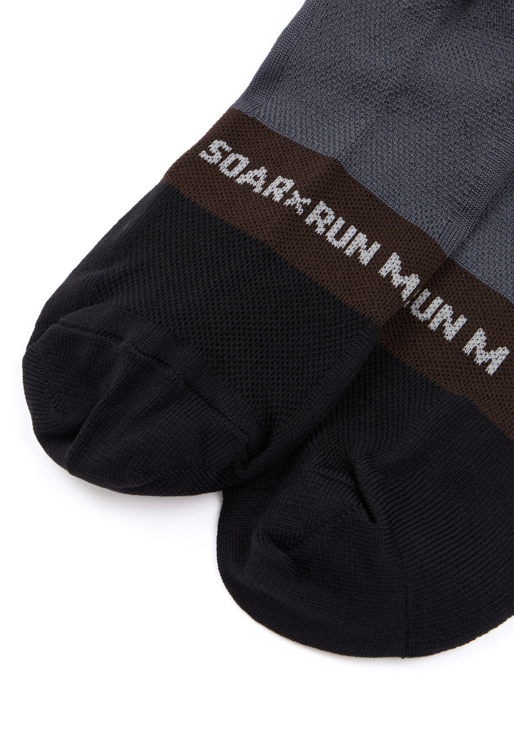 Soar Crew Socks - Brown / Dark Grey