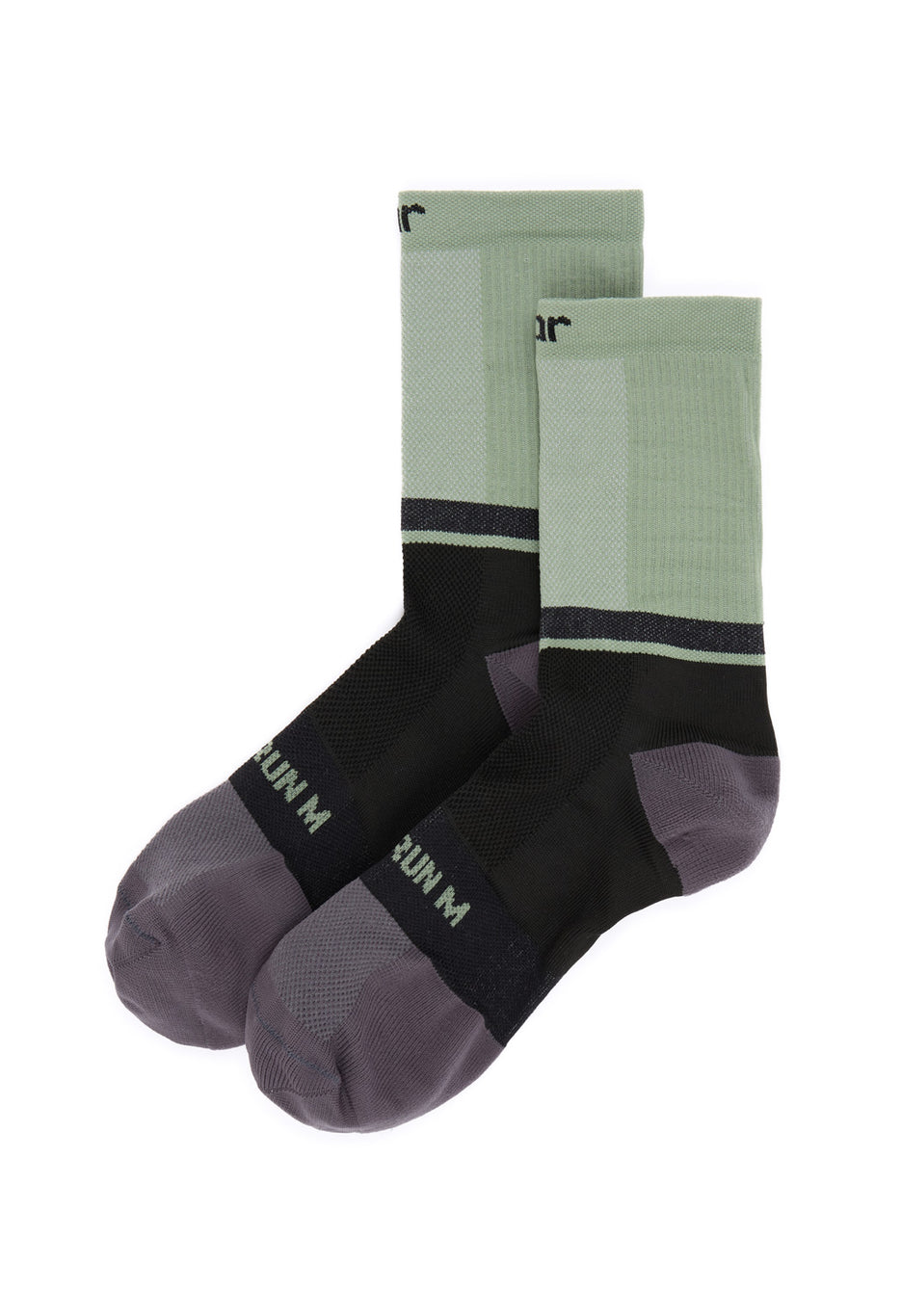 Soar Crew Socks - Sage / Black