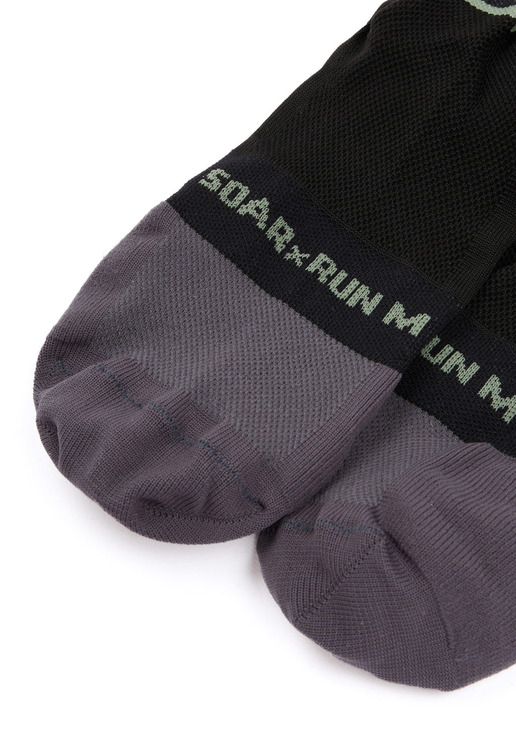 Soar Crew Socks - Sage / Black