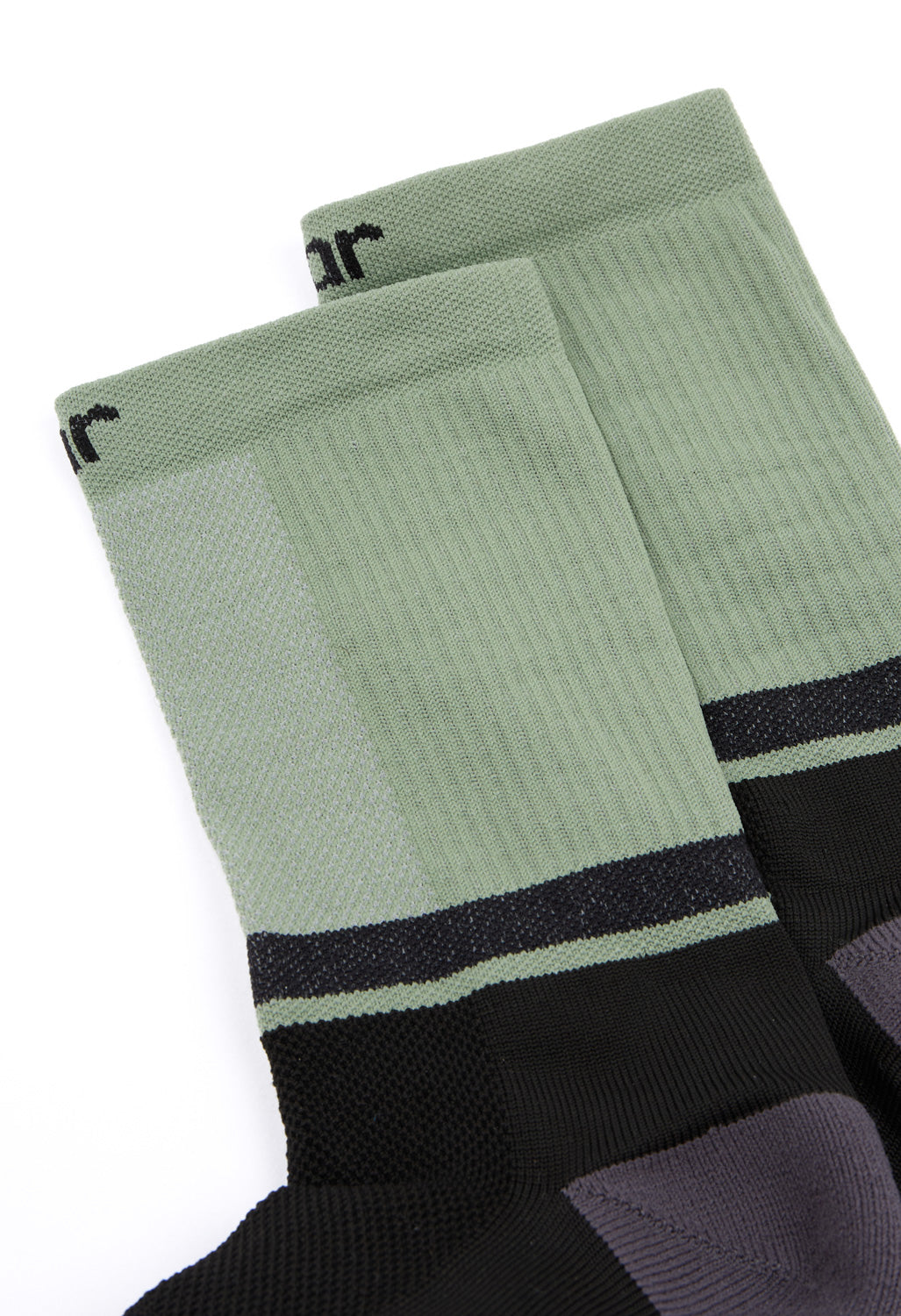 Soar Crew Socks - Sage / Black