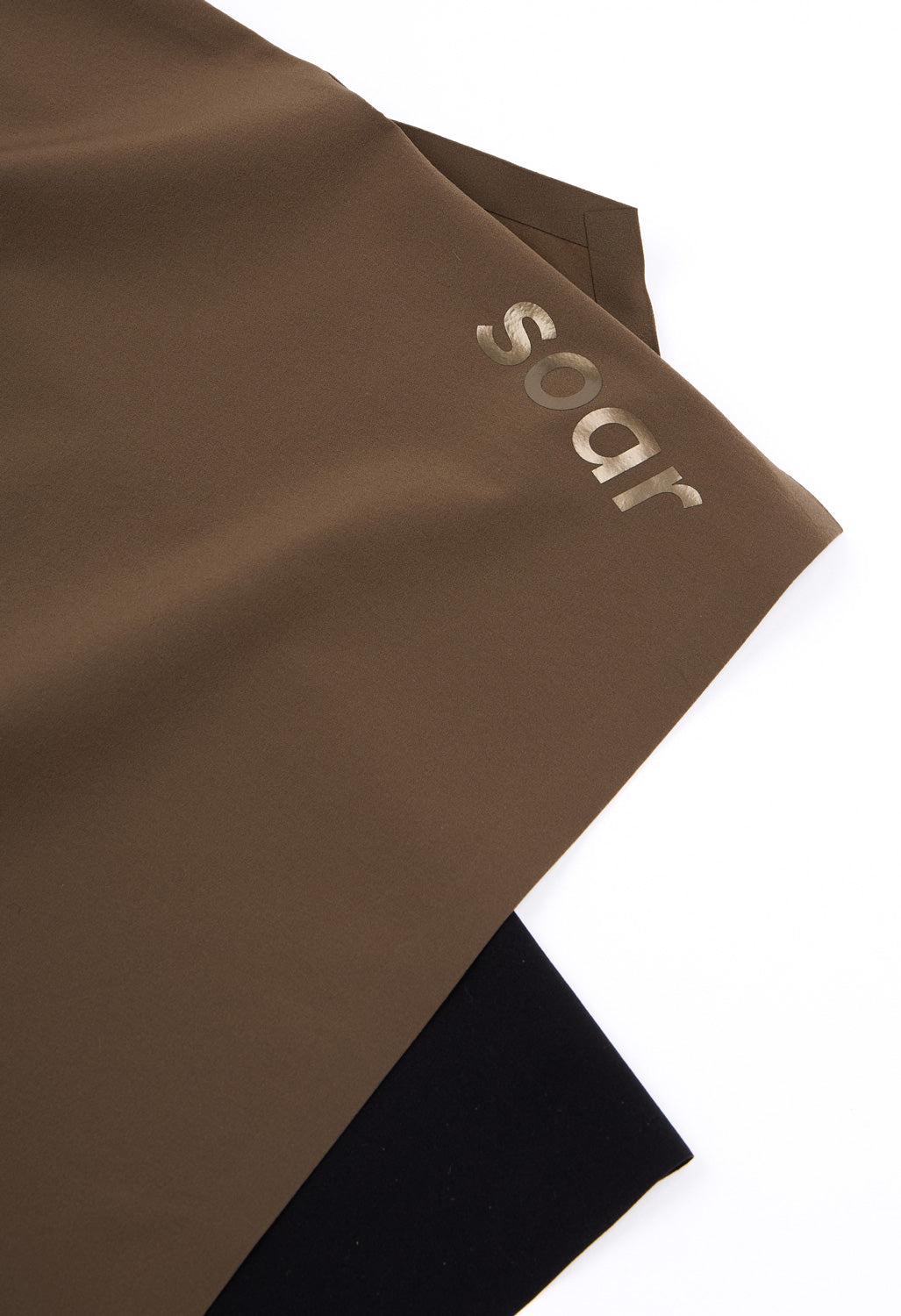 Soar Men's Dual Run Shorts - Khaki / Black