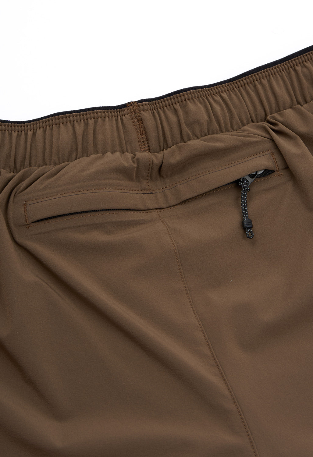 Soar Men's Dual Run Shorts - Khaki / Black