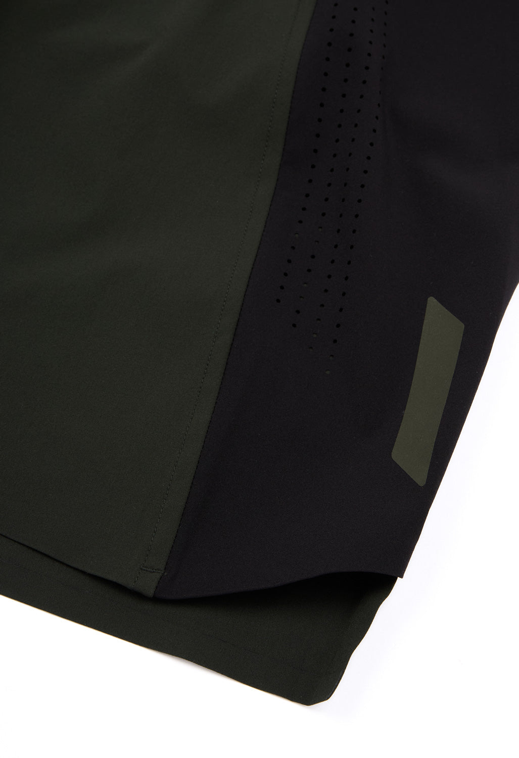 Soar Men's Long Run Shorts - Green Grey / Black