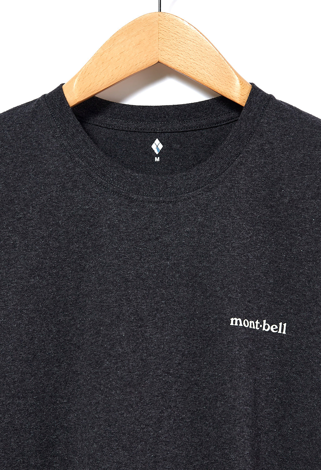 Montbell Pear Skin Cotton Shimayama T-Shirt - Dark Charcoal