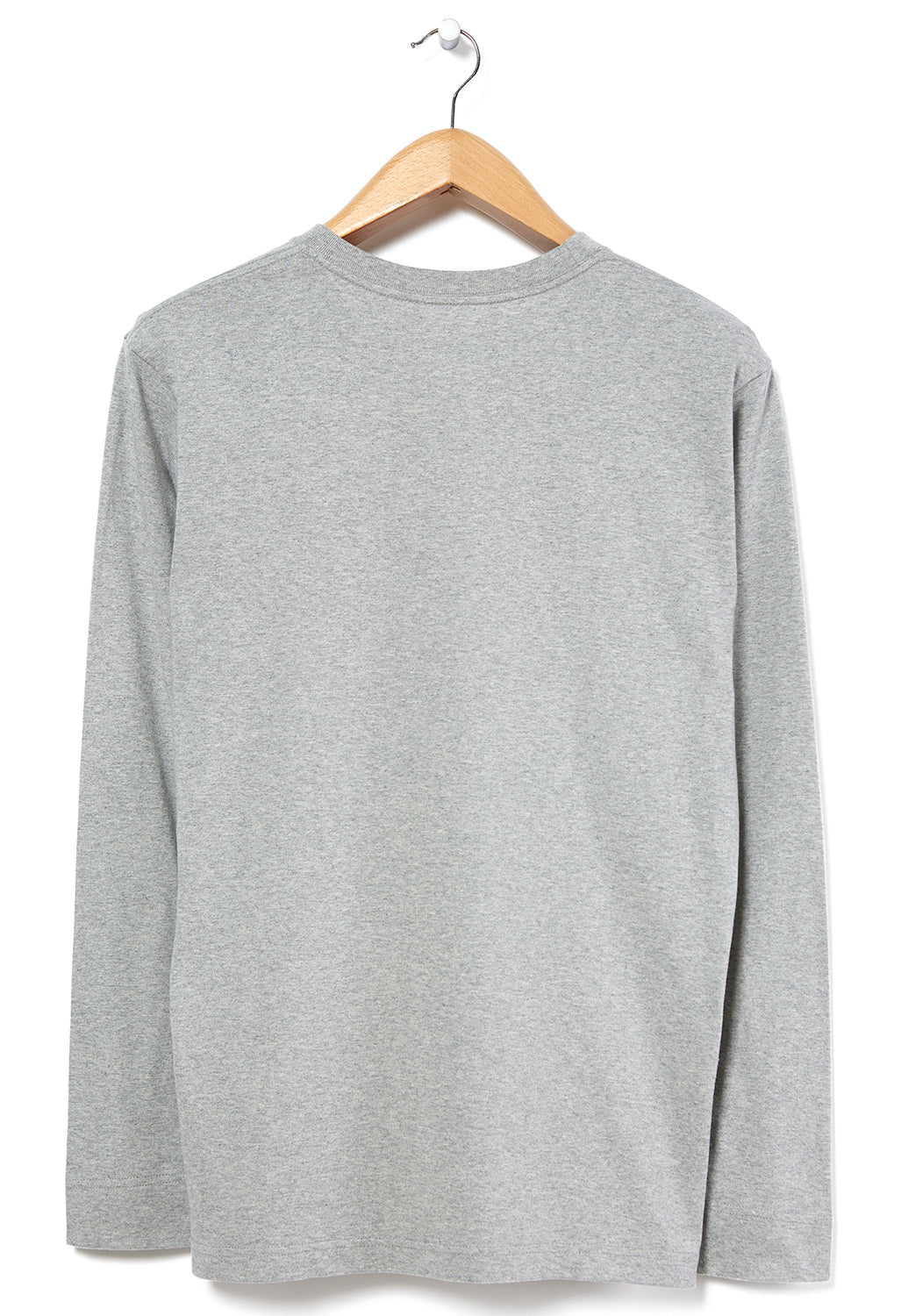 Montbell Men's Pear Skin Cotton Long Sleeve T-Shirt - Heather Grey