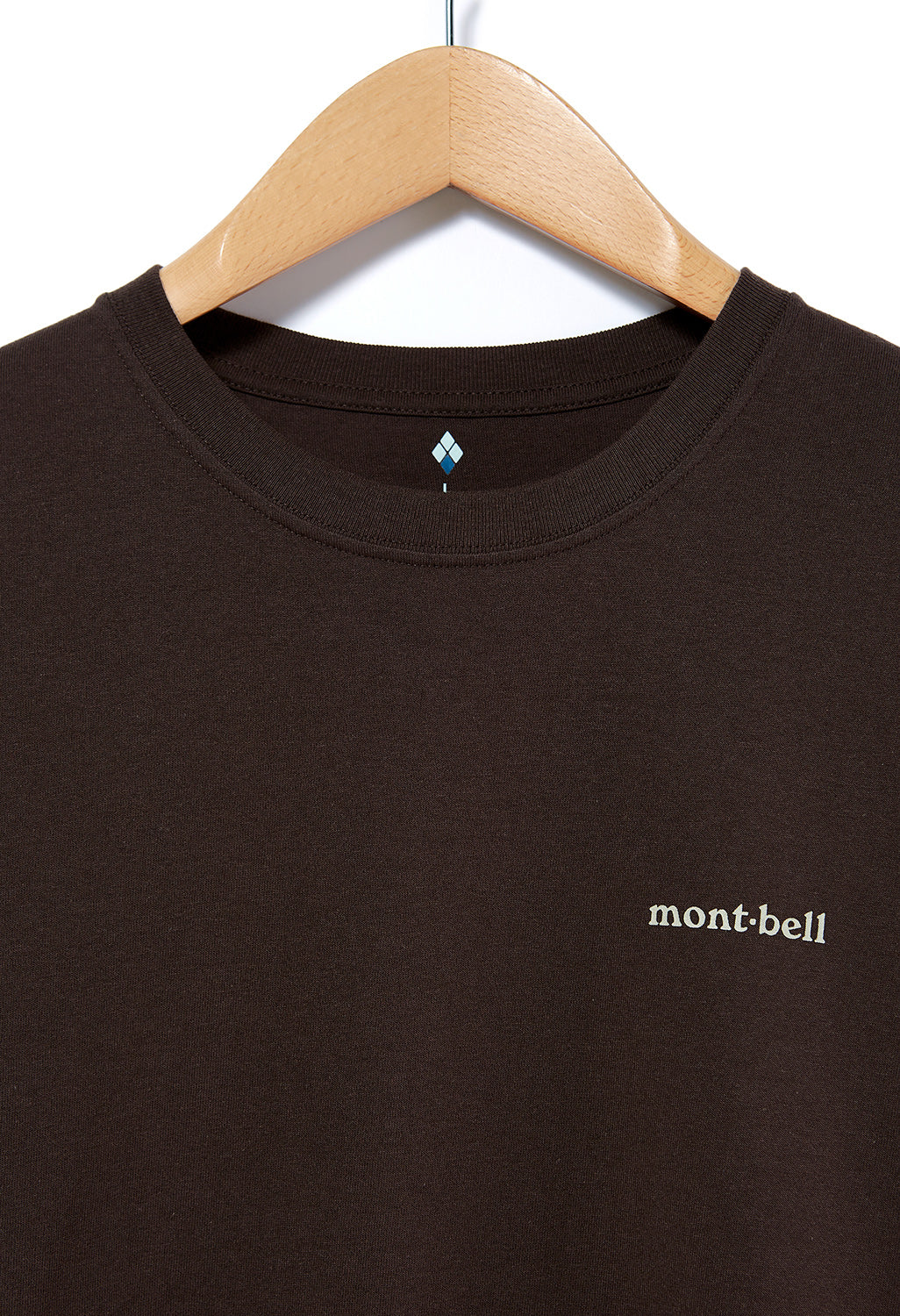 Montbell Men's Pear Skin Cotton Long Sleeve T-Shirt - Chocolate