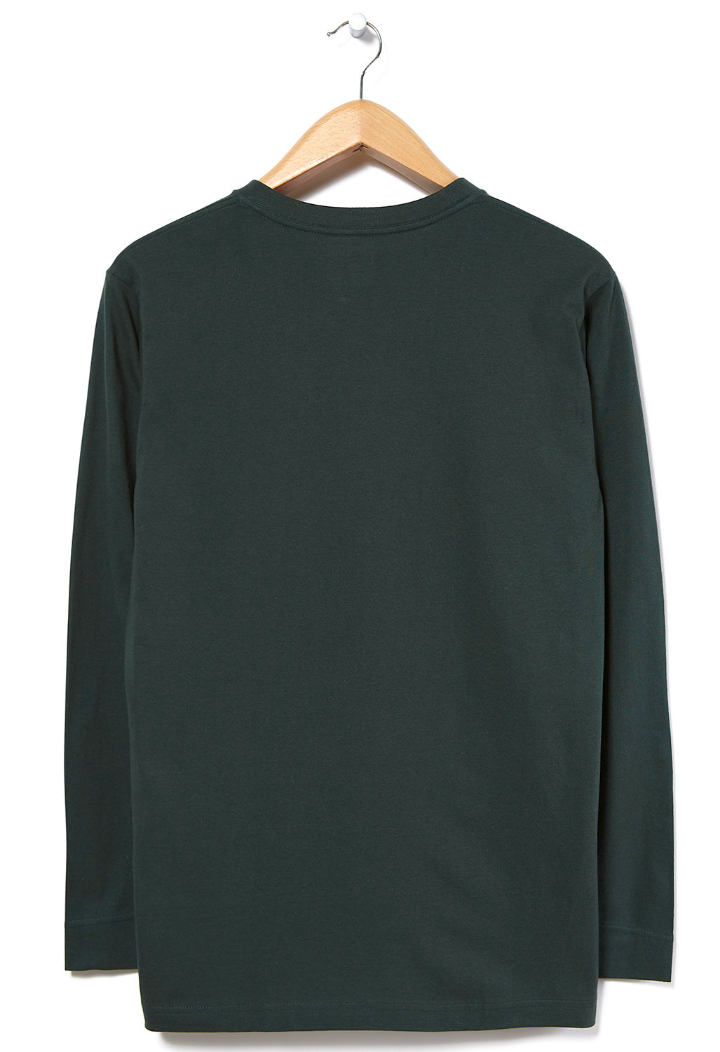 Montbell Men's Pear Skin Cotton Long Sleeve T-Shirt - Hunter Green