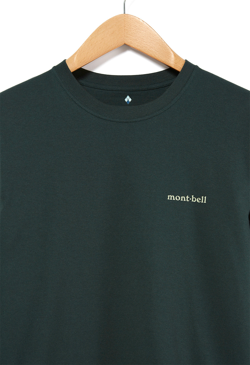 Montbell Men's Pear Skin Cotton Long Sleeve T-Shirt - Hunter Green