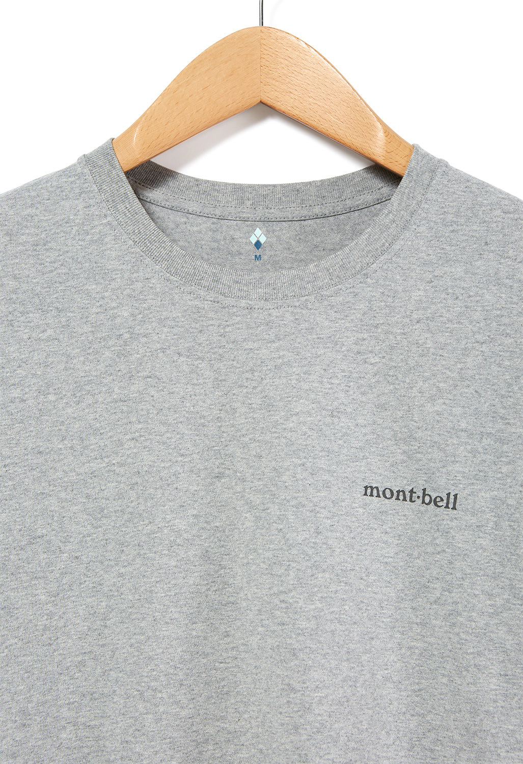 Montbell Pear Skin Cotton Long Sleeved T-Shirt - Heather Grey