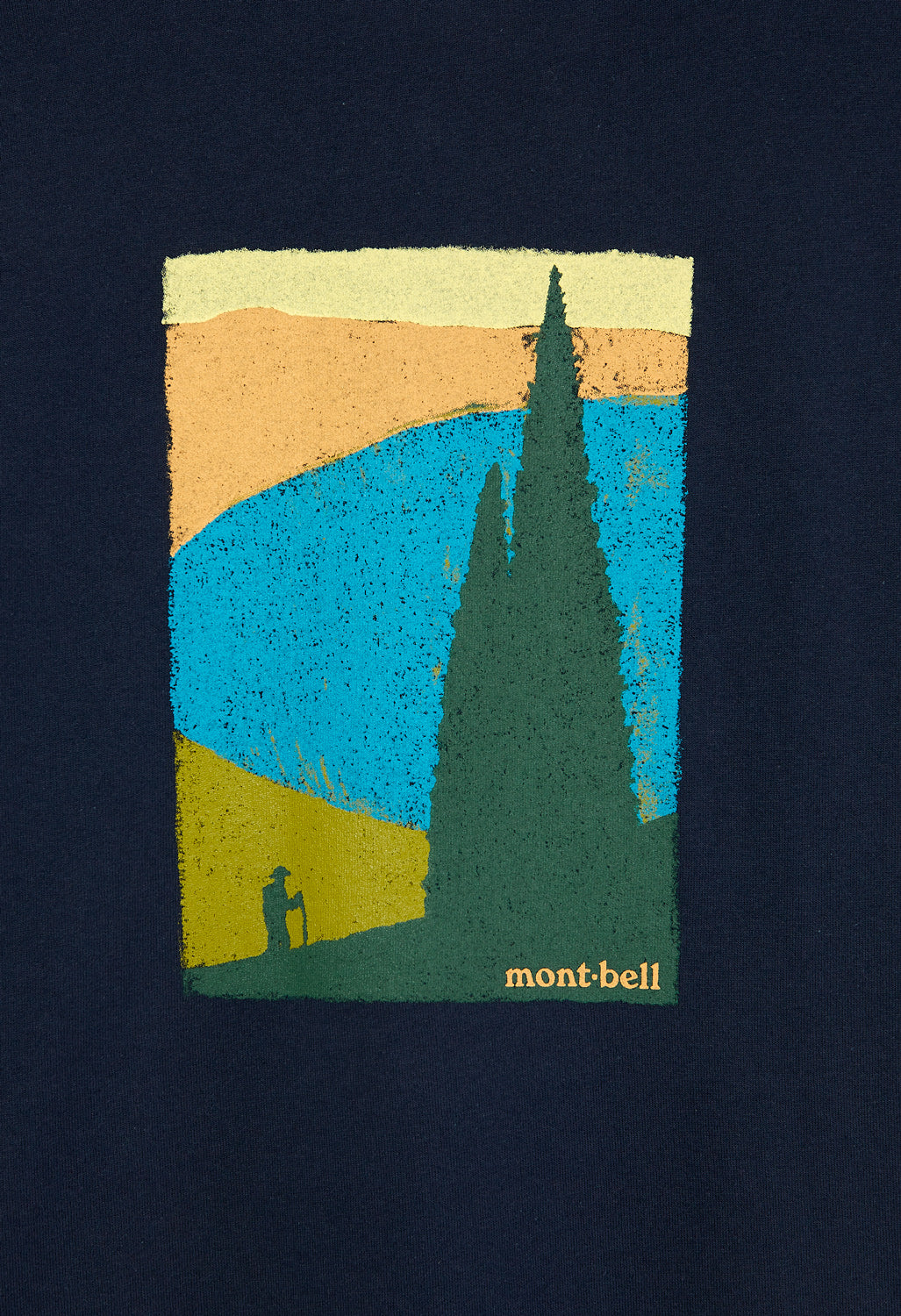 Montbell Pear Skin Cotton Kohan No Oka T-Shirt - Dark Navy