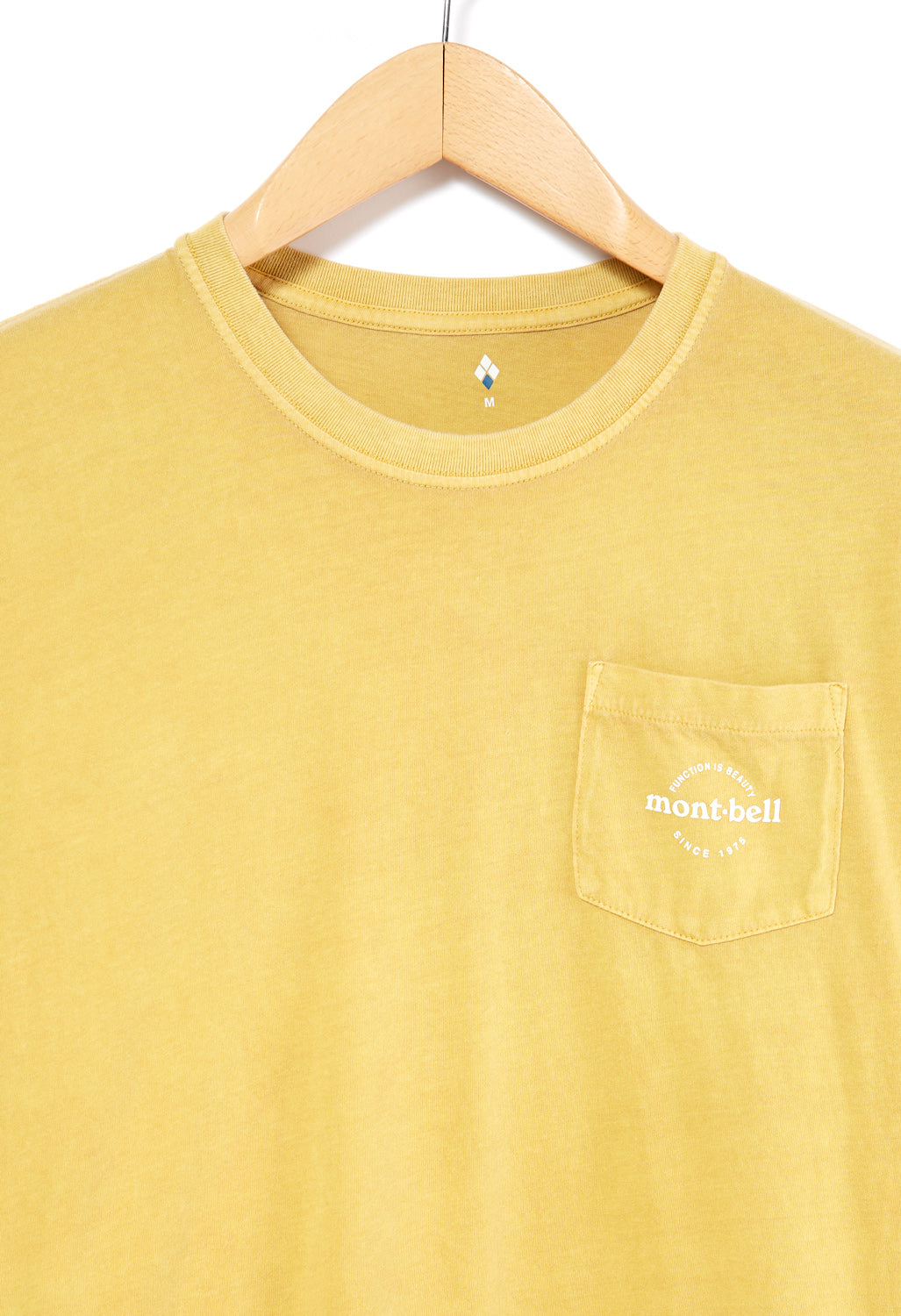 Montbell Men's Wash Out Cotton T-Shirt - Yellow