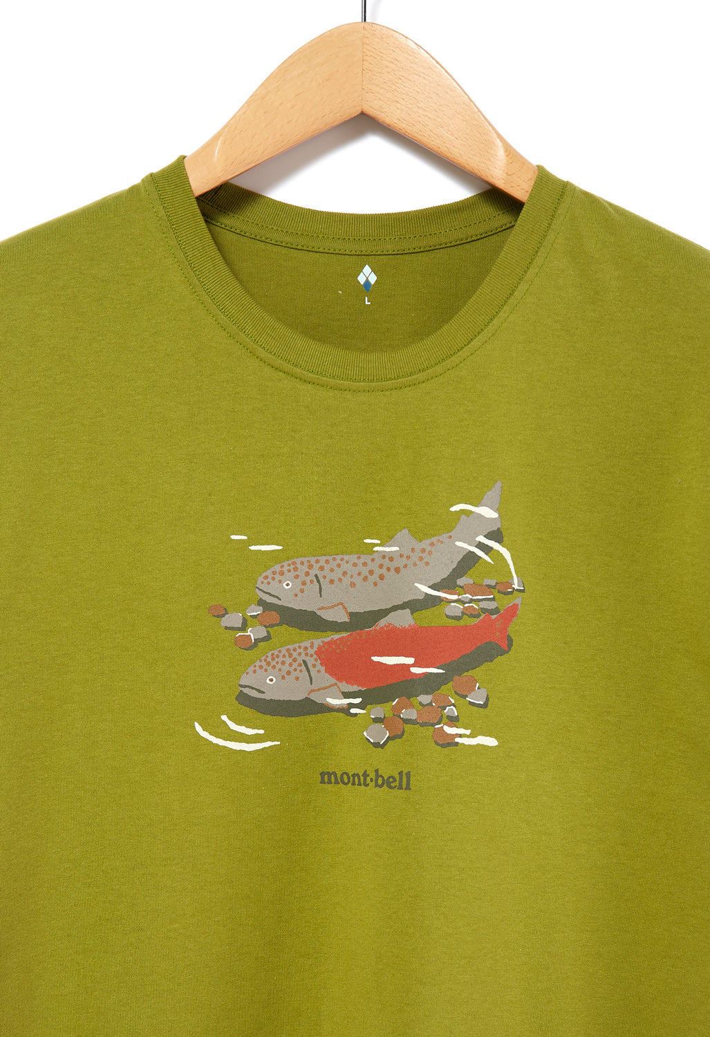 Montbell Pear Skin Cotton Ito T-Shirt - Light Thyme