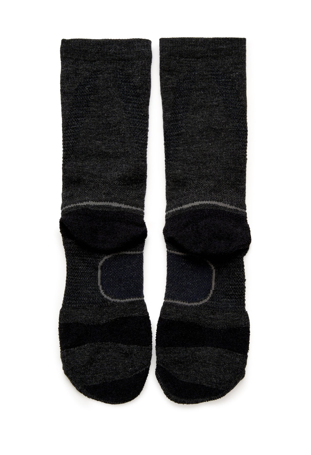Montbell Merino Wool Supportec Trekking Socks - Dark Charcoal