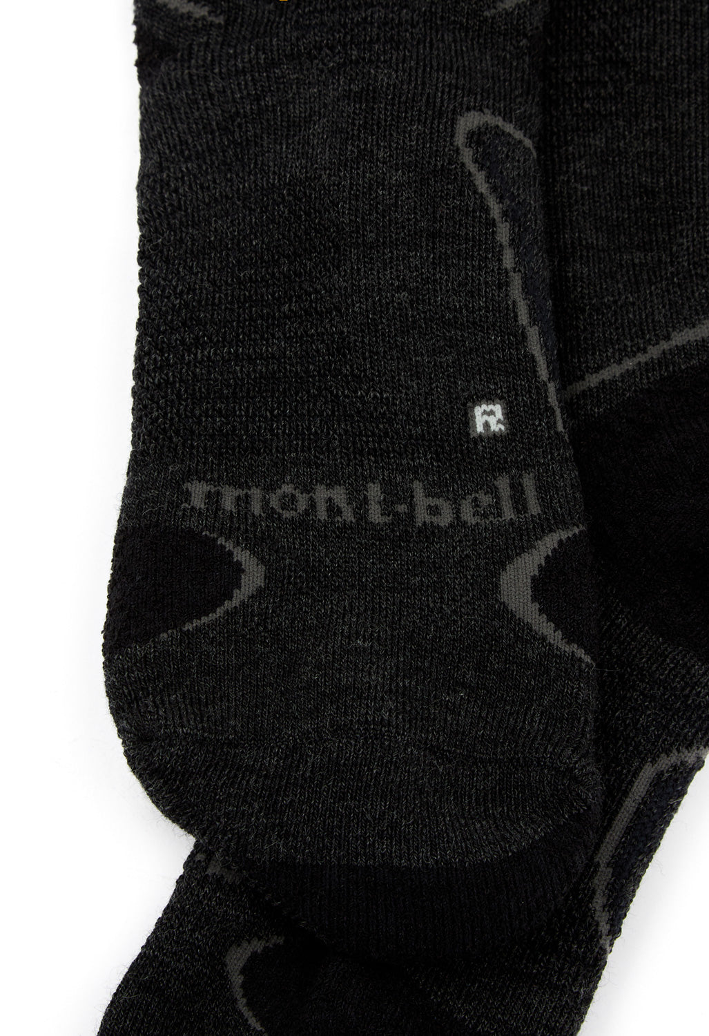 Montbell Merino Wool Supportec Trekking Socks - Dark Charcoal
