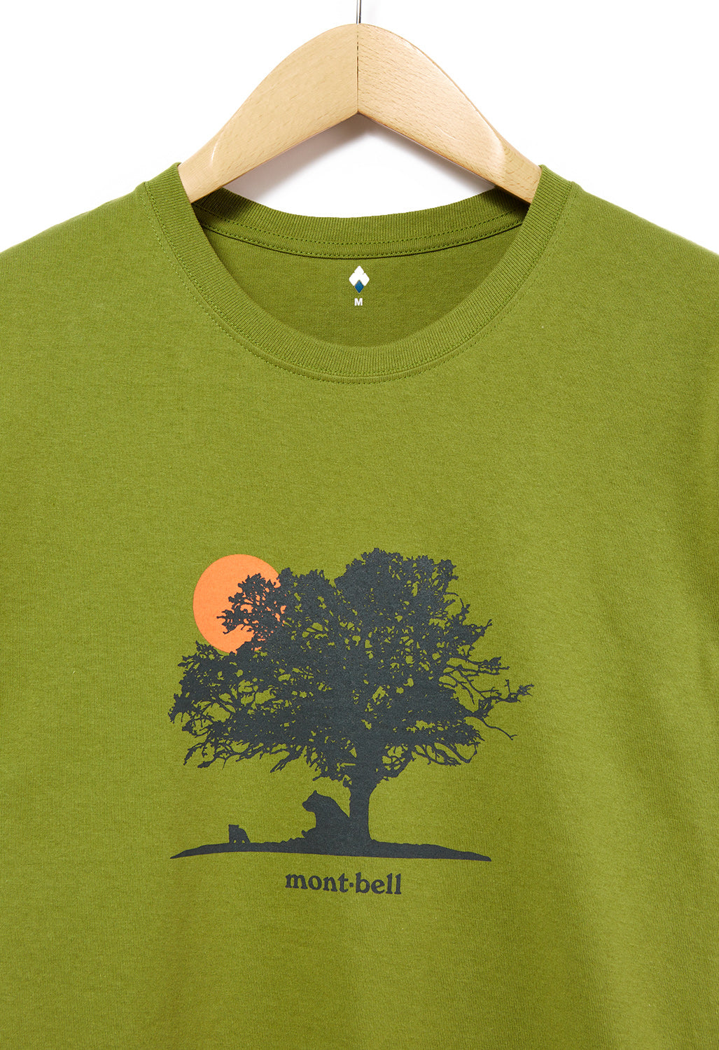 Montbell Pear Skin Cotton Yuuhi T-Shirt - Green