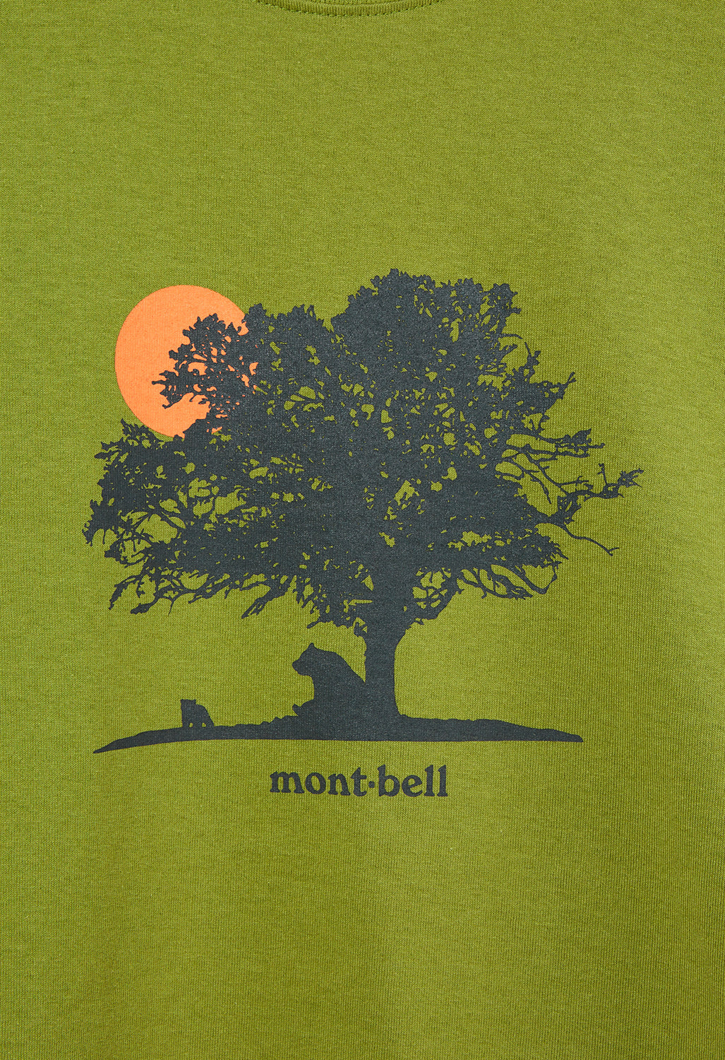 Montbell Pear Skin Cotton Yuuhi T-Shirt - Green