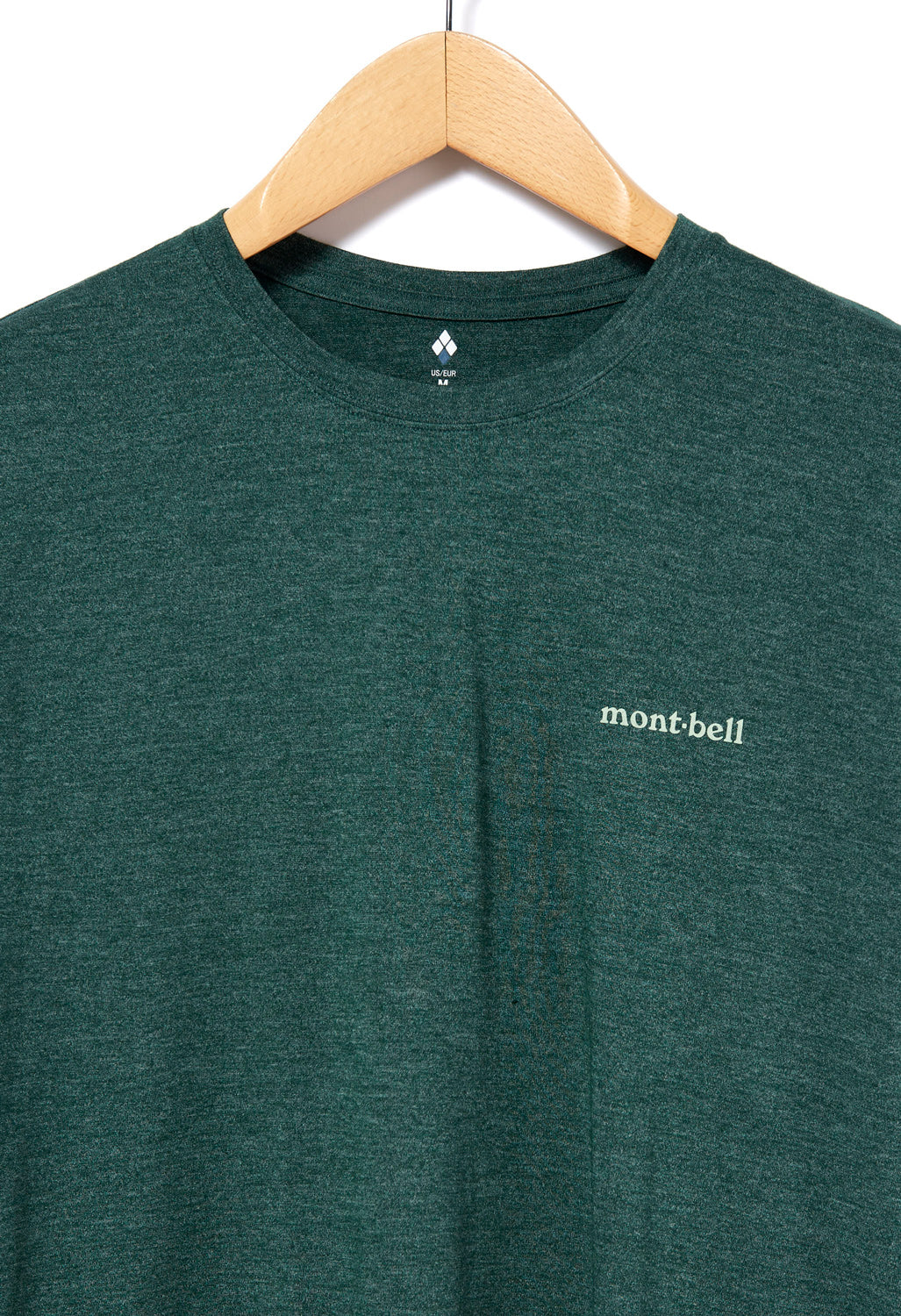 Montbell Men's Merino Wool Plus Light T-Shirt - Dark Green