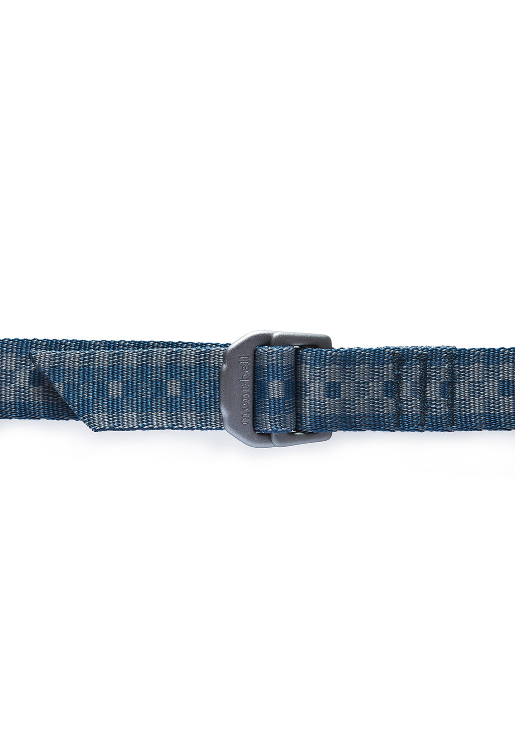 Montbell Aluminum Buckle Web Belt - Blue Check