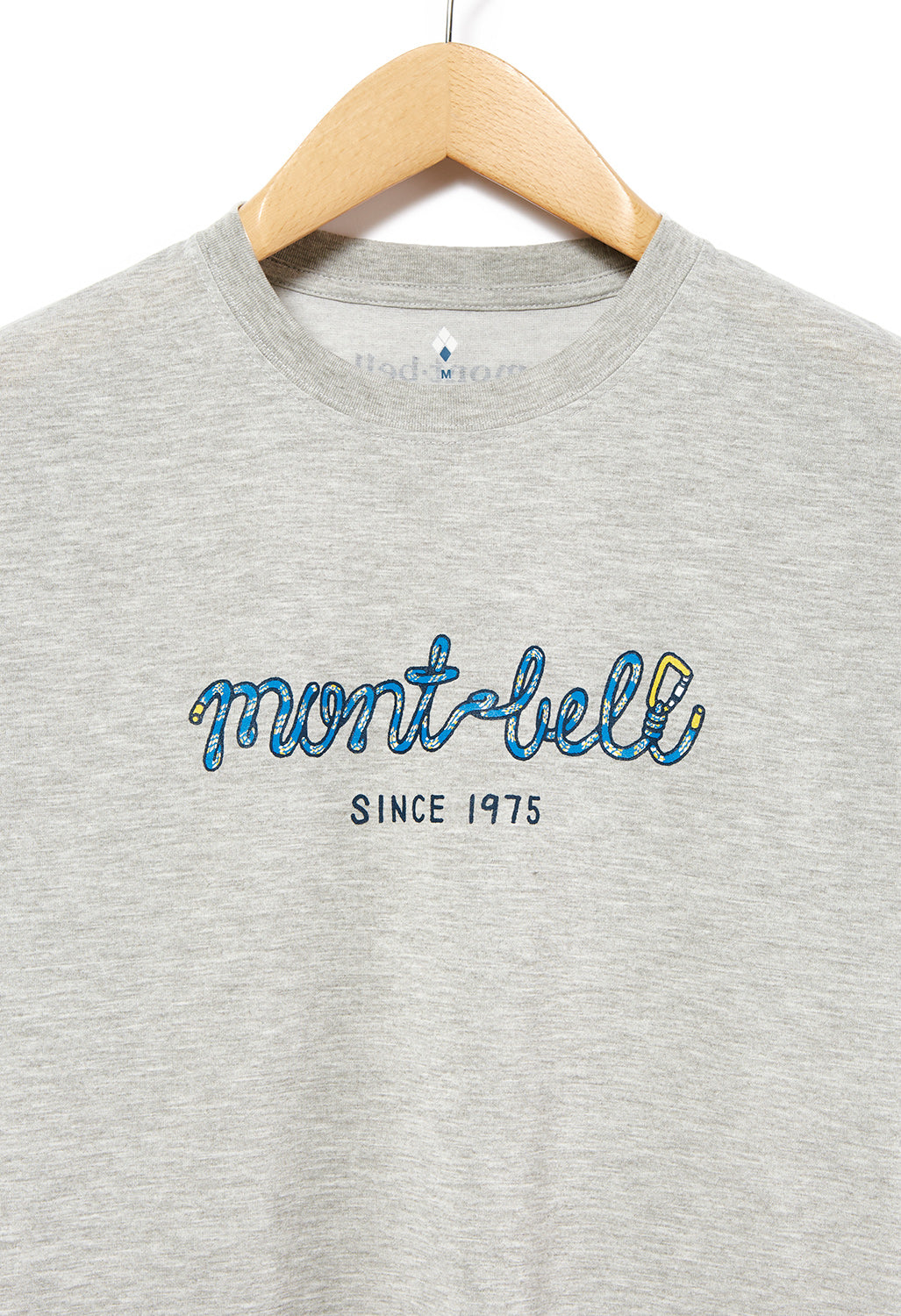 Montbell Wickron Rope T-Shirt - Heather Charcoal