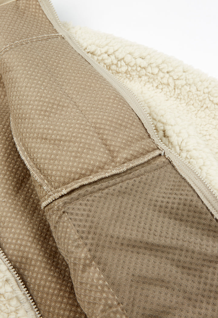 Montbell Men's Climaplus Shearling Jacket - Ivory