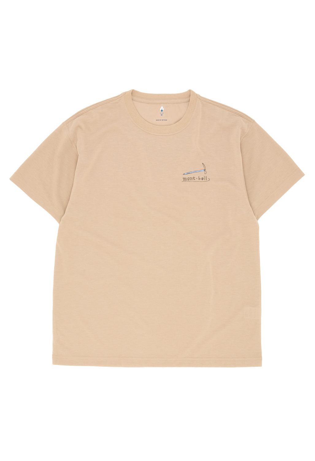Montbell Men's Wickron Mountain Gear T-Shirt - Tan