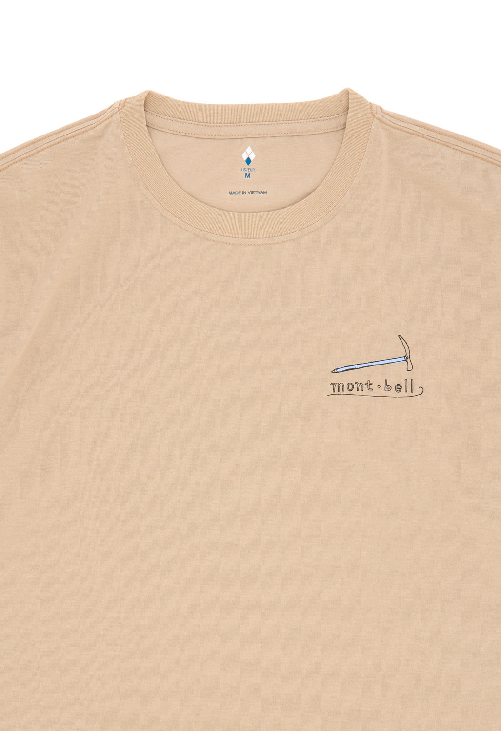 Montbell Men's Wickron Mountain Gear T-Shirt - Tan