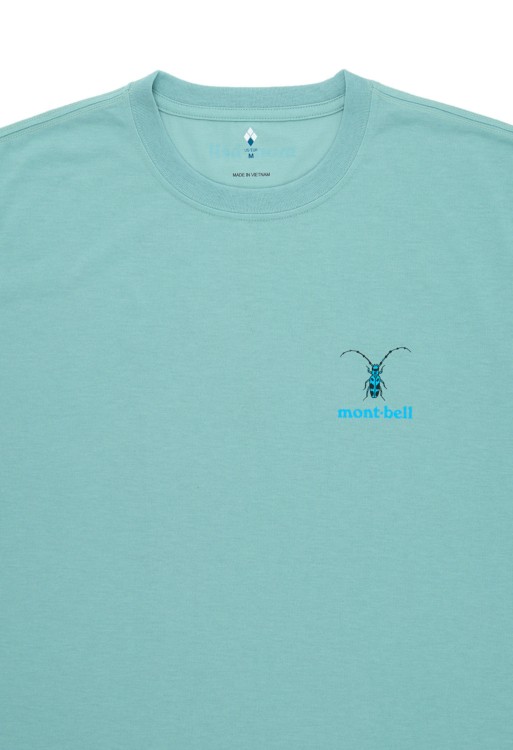Montbell Men's Wickron Beetles T-Shirt - Light Blue