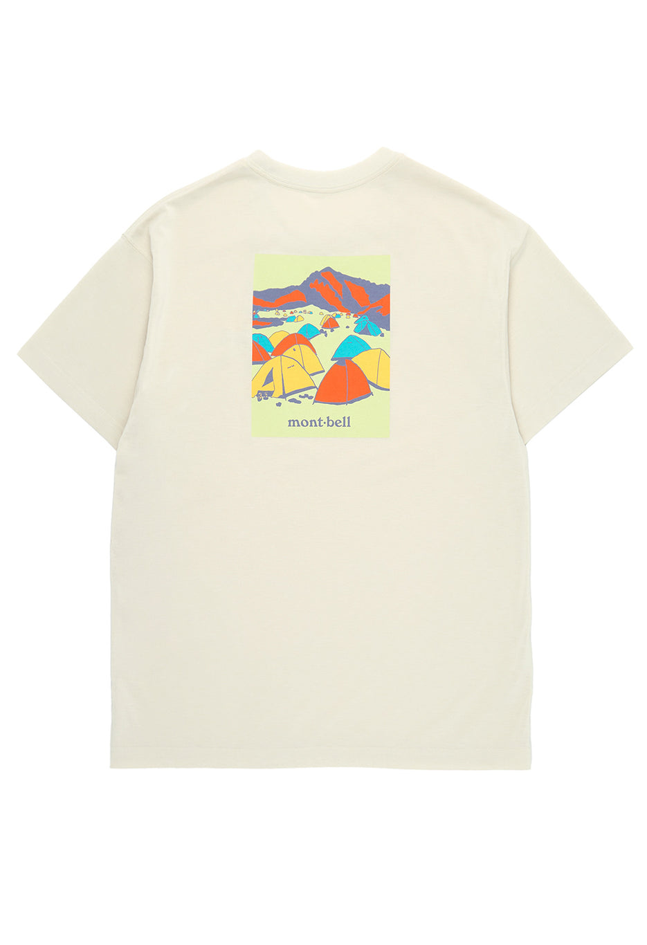Montbell Men's Wickron Mountain Camping T-Shirt - Ivory