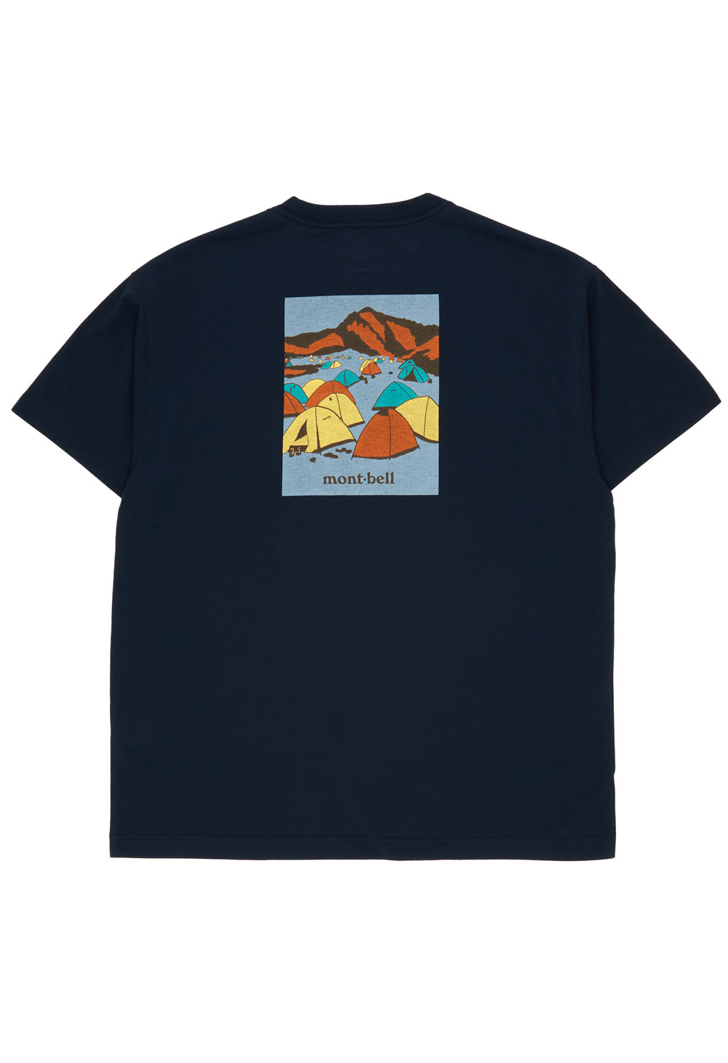 Montbell Men's Wickron Mountain Camping T-Shirt - Navy