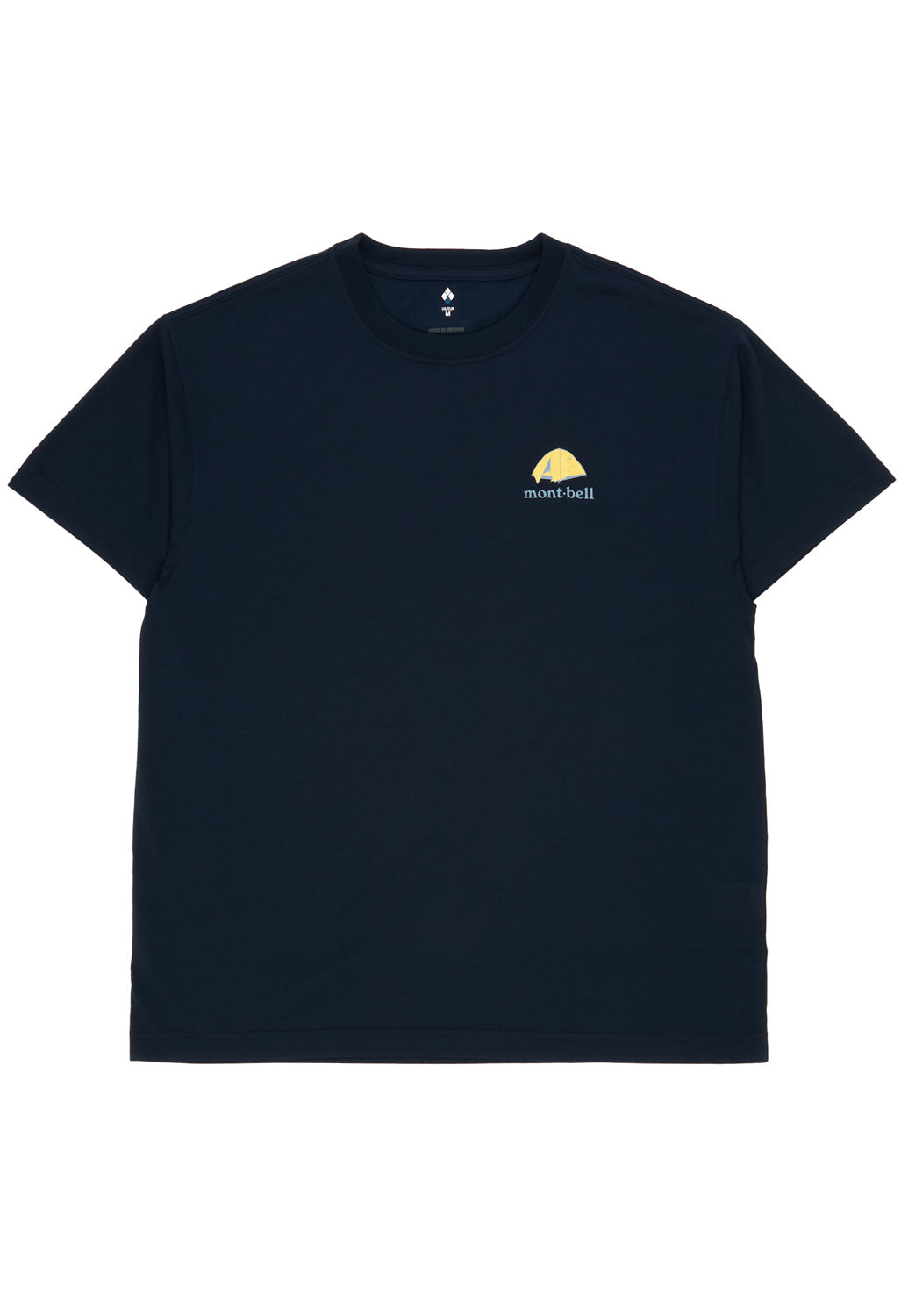 Montbell Men's Wickron Mountain Camping T-Shirt - Navy