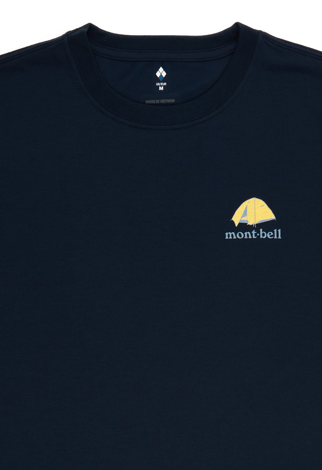 Montbell Men's Wickron Mountain Camping T-Shirt - Navy