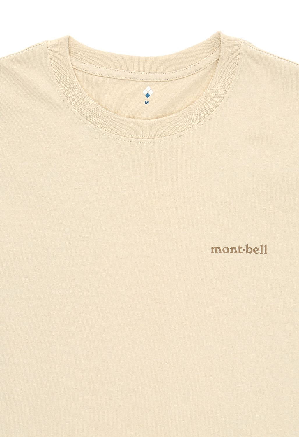 Montbell Men's Pear Skin Cotton Long Sleeve T-Shirt - Ivory