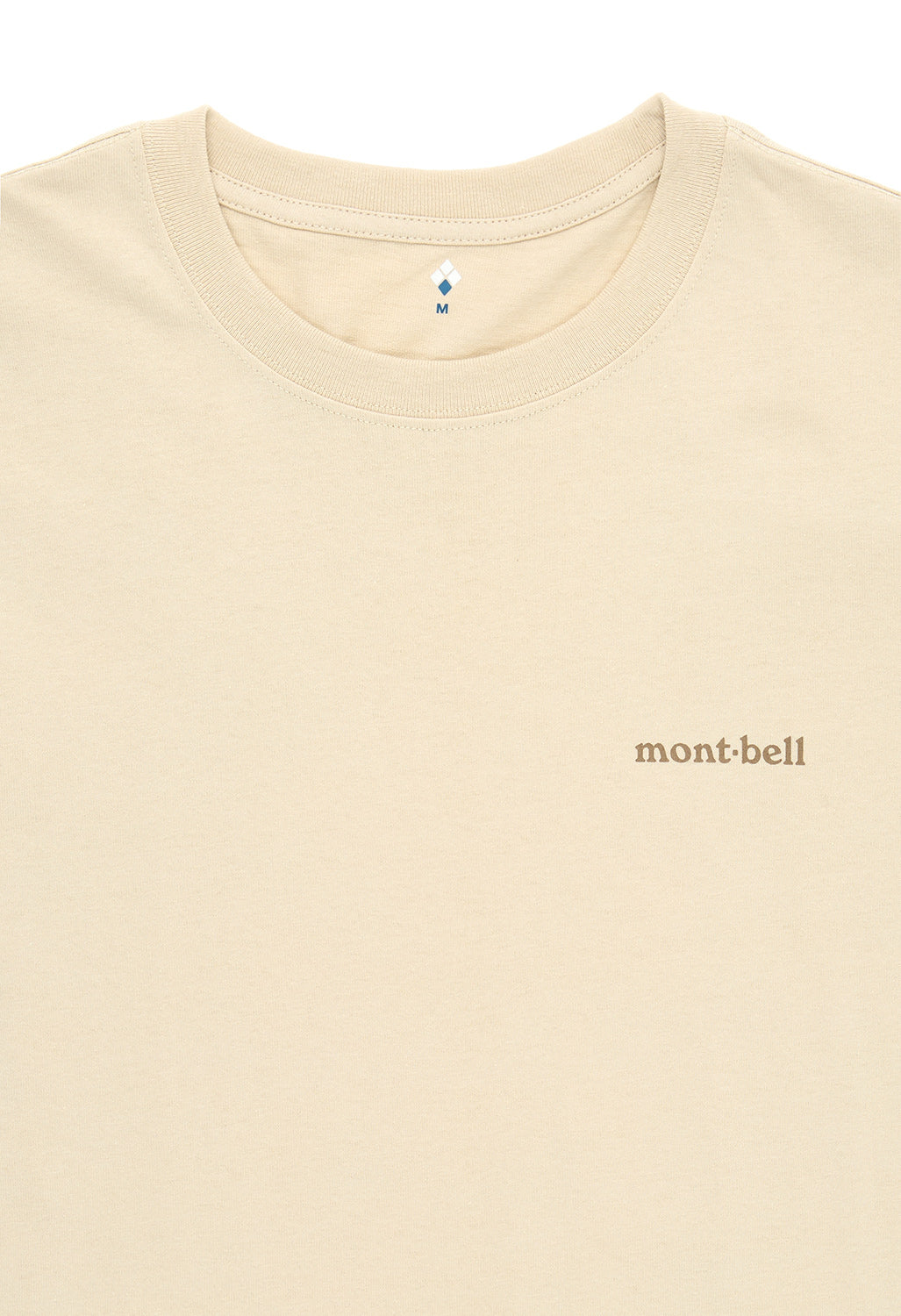 Montbell Men's Pear Skin Cotton Long Sleeve T-Shirt - Ivory