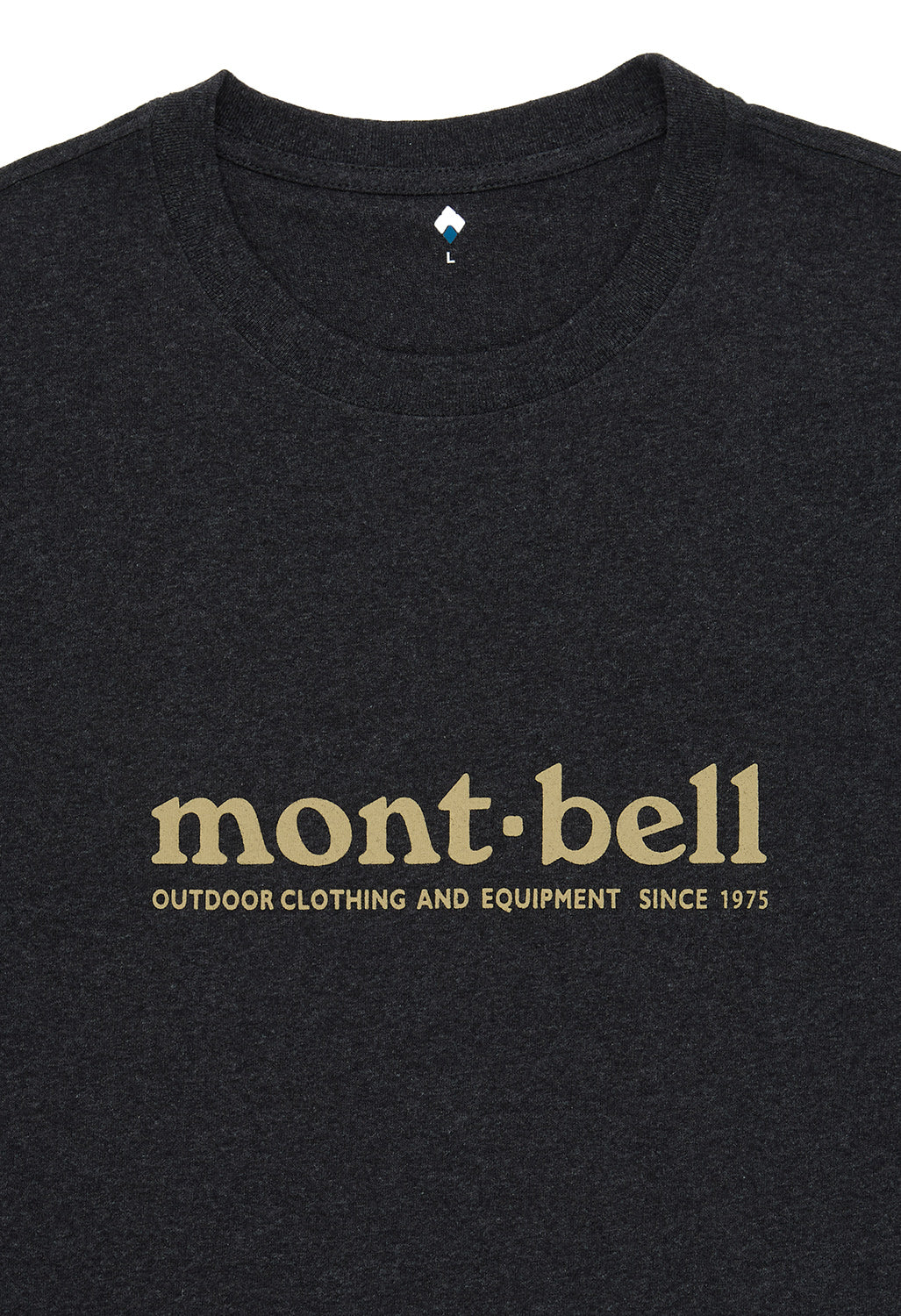 Montbell Pear Skin Cotton Mont-Bell T-Shirt - Dark Grey