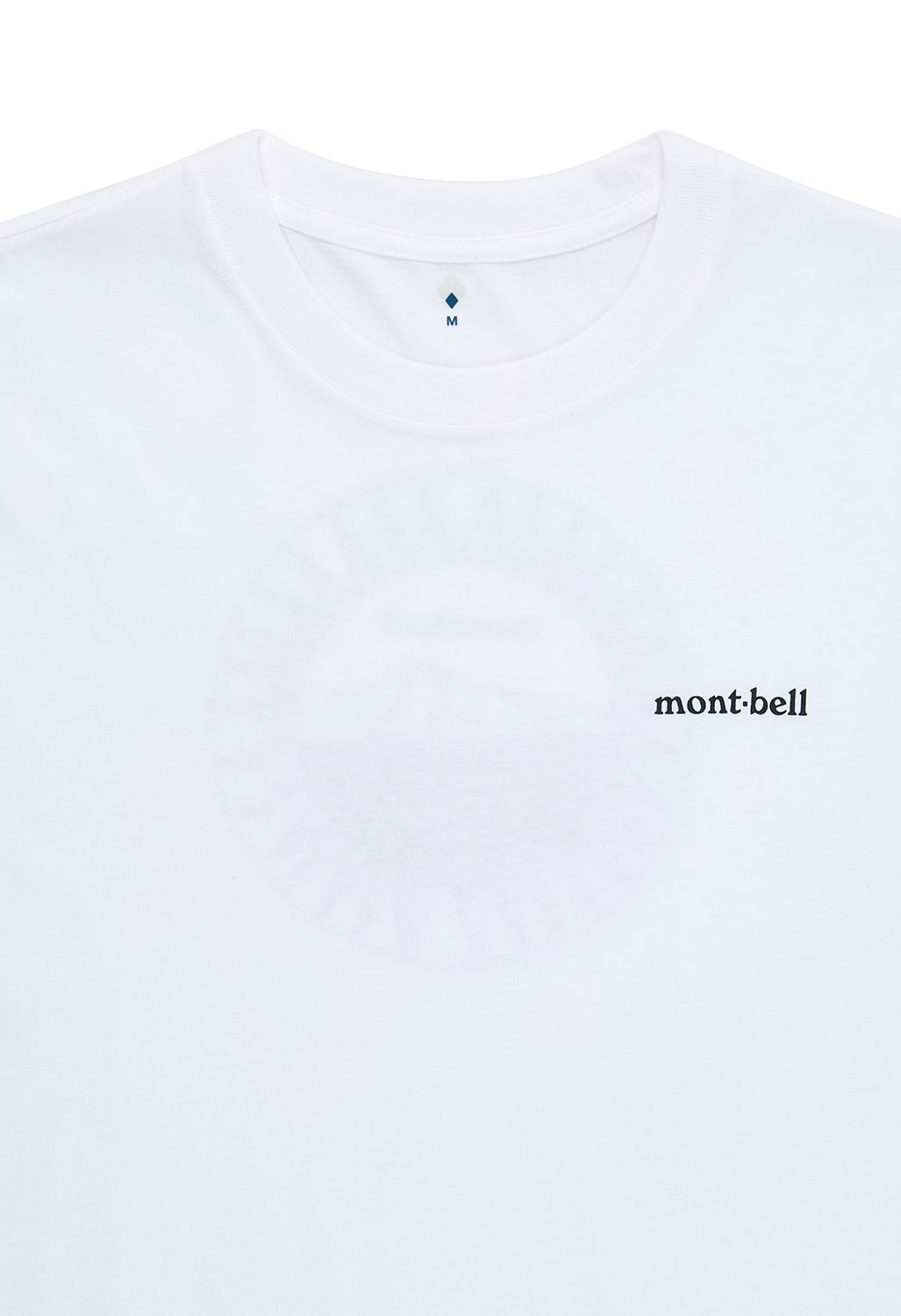 Montbell Pear Skin Cotton Shimayama T-Shirt - White