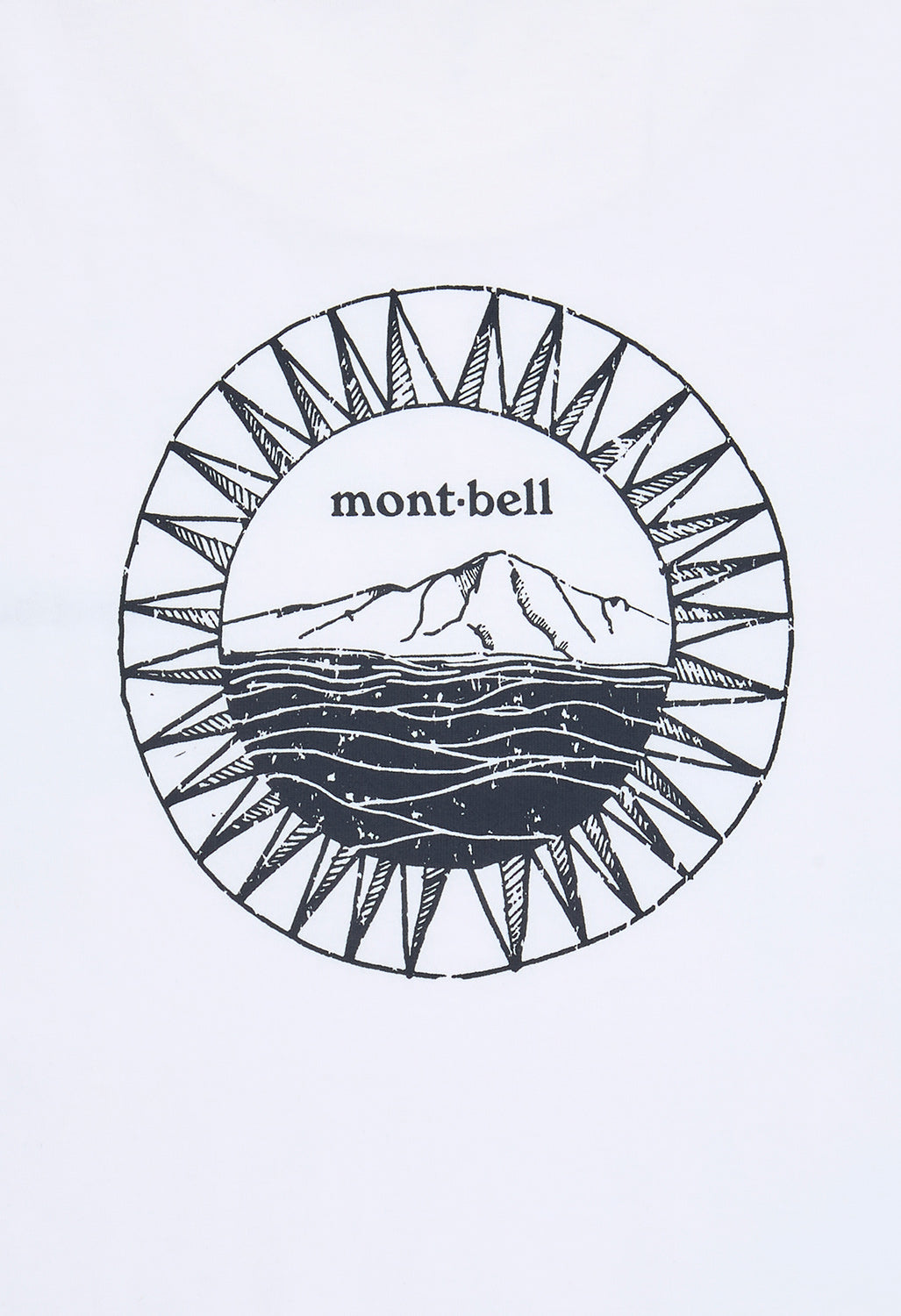 Montbell Pear Skin Cotton Shimayama T-Shirt - White