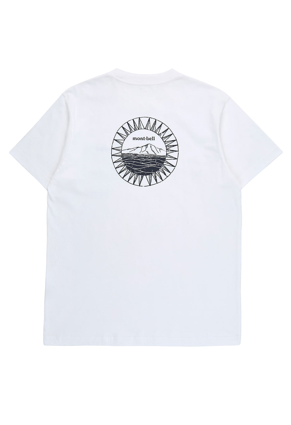 Montbell Pear Skin Cotton Shimayama T-Shirt - White