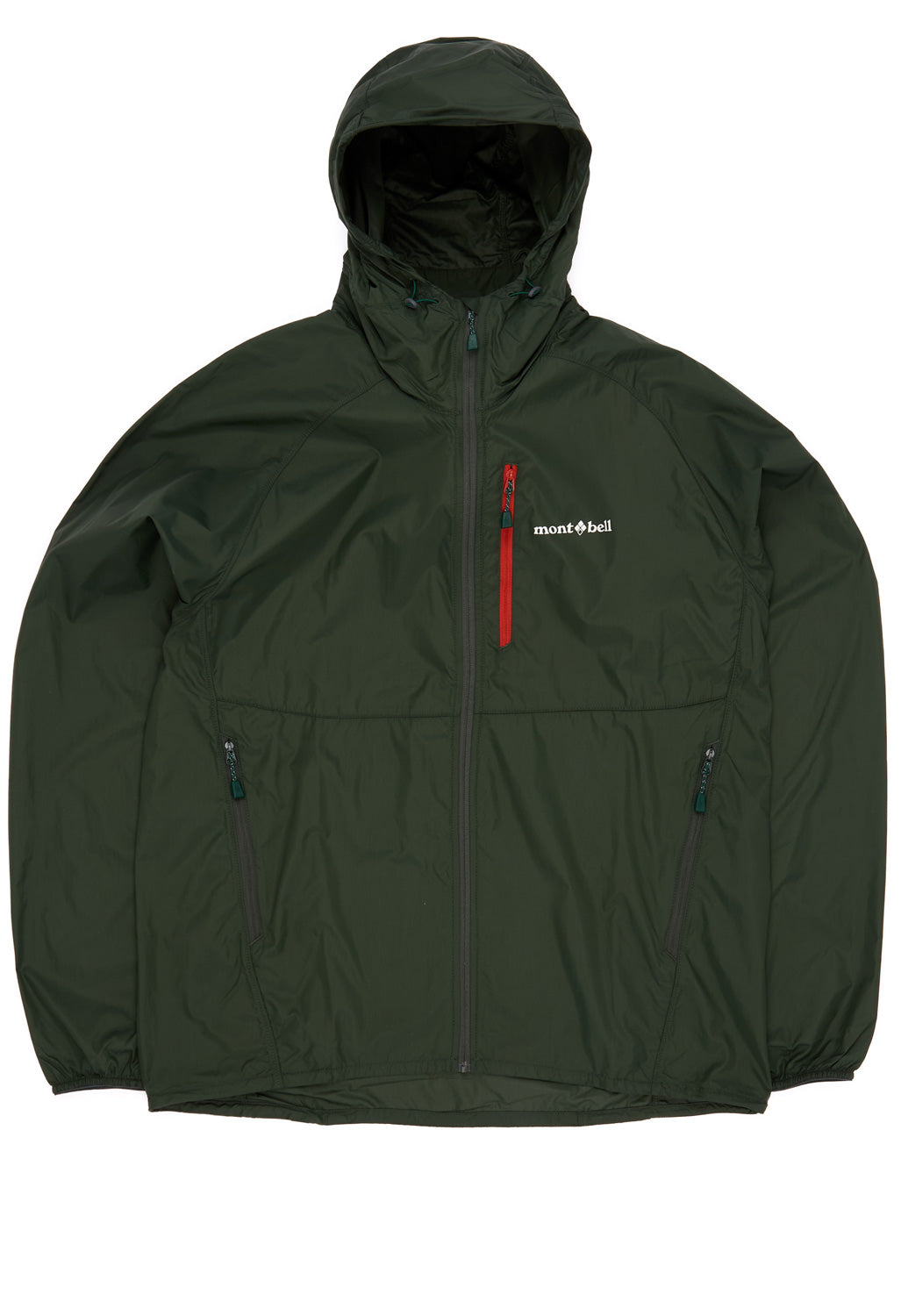 Montbell Men's Wind Blast Hooded Jacket - Dark Green