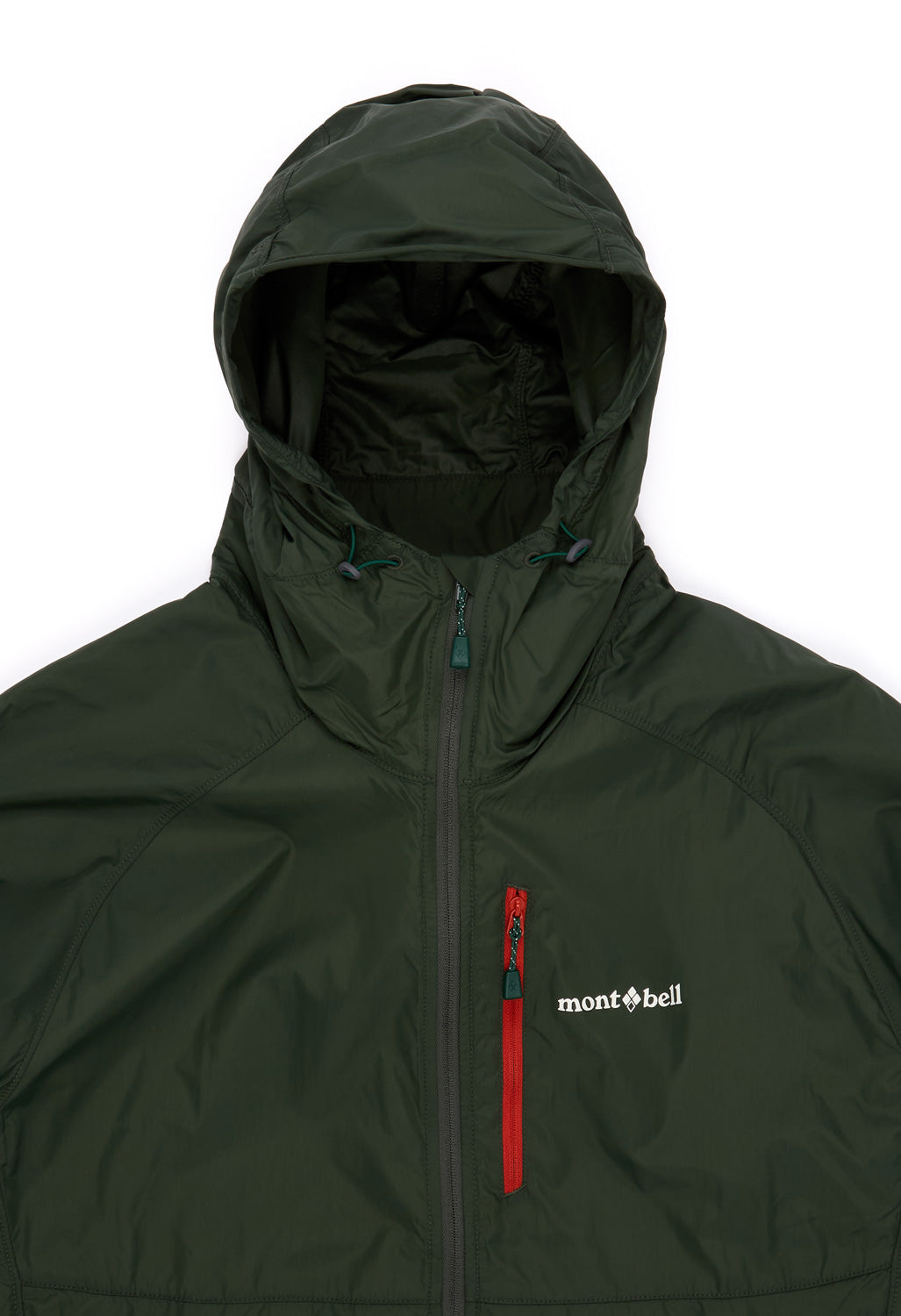 Montbell Men's Wind Blast Hooded Jacket - Dark Green