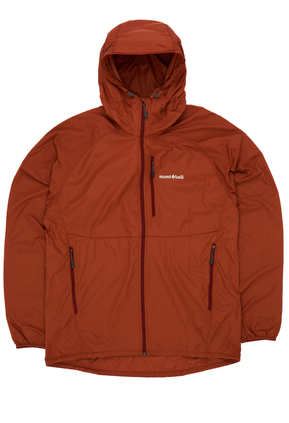 Montbell Men's Wind Blast Hooded Jacket - Orange