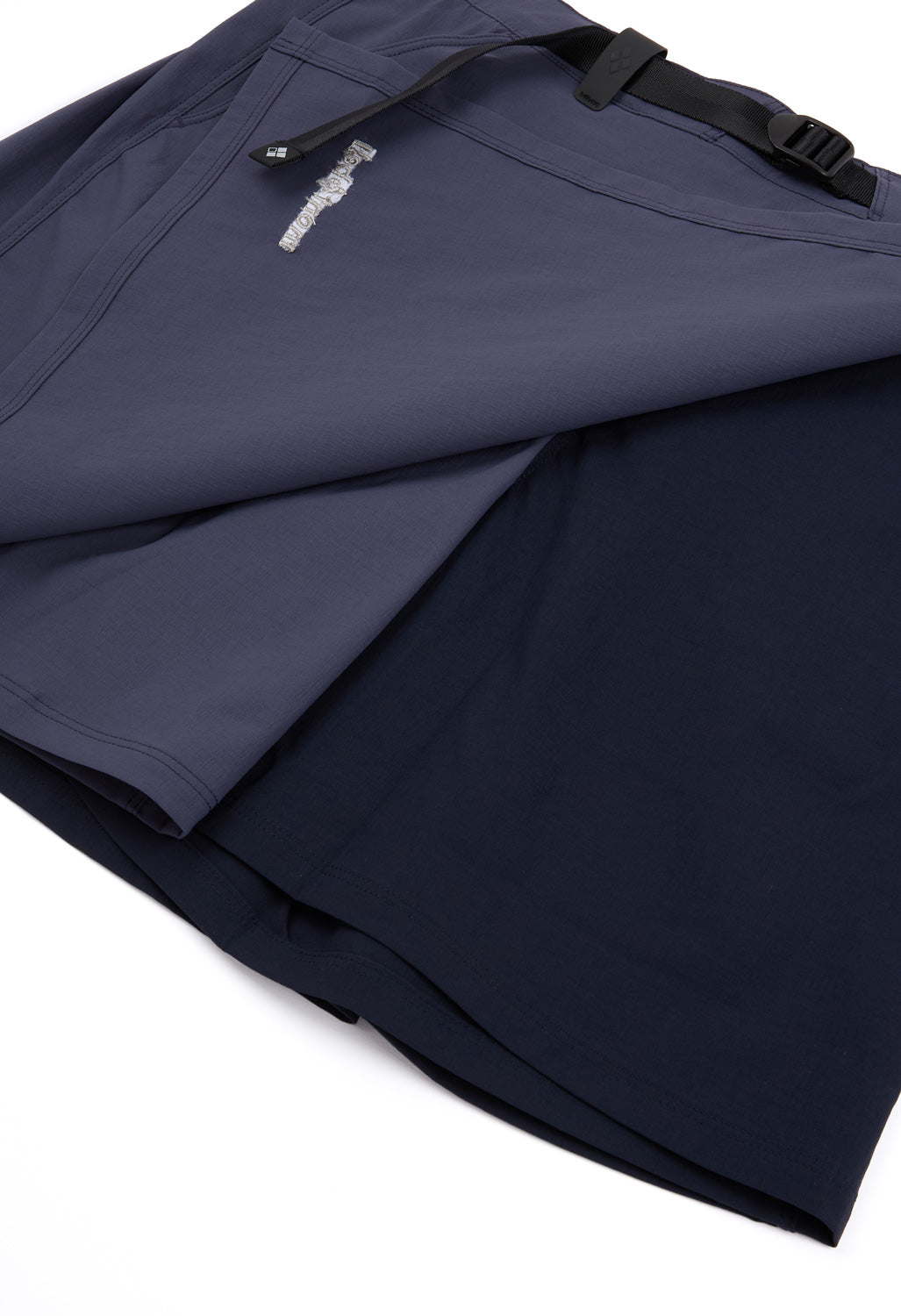 Montbell Women's Stretch O.D. Wrap Shorts - Graphite Blue / Black Navy