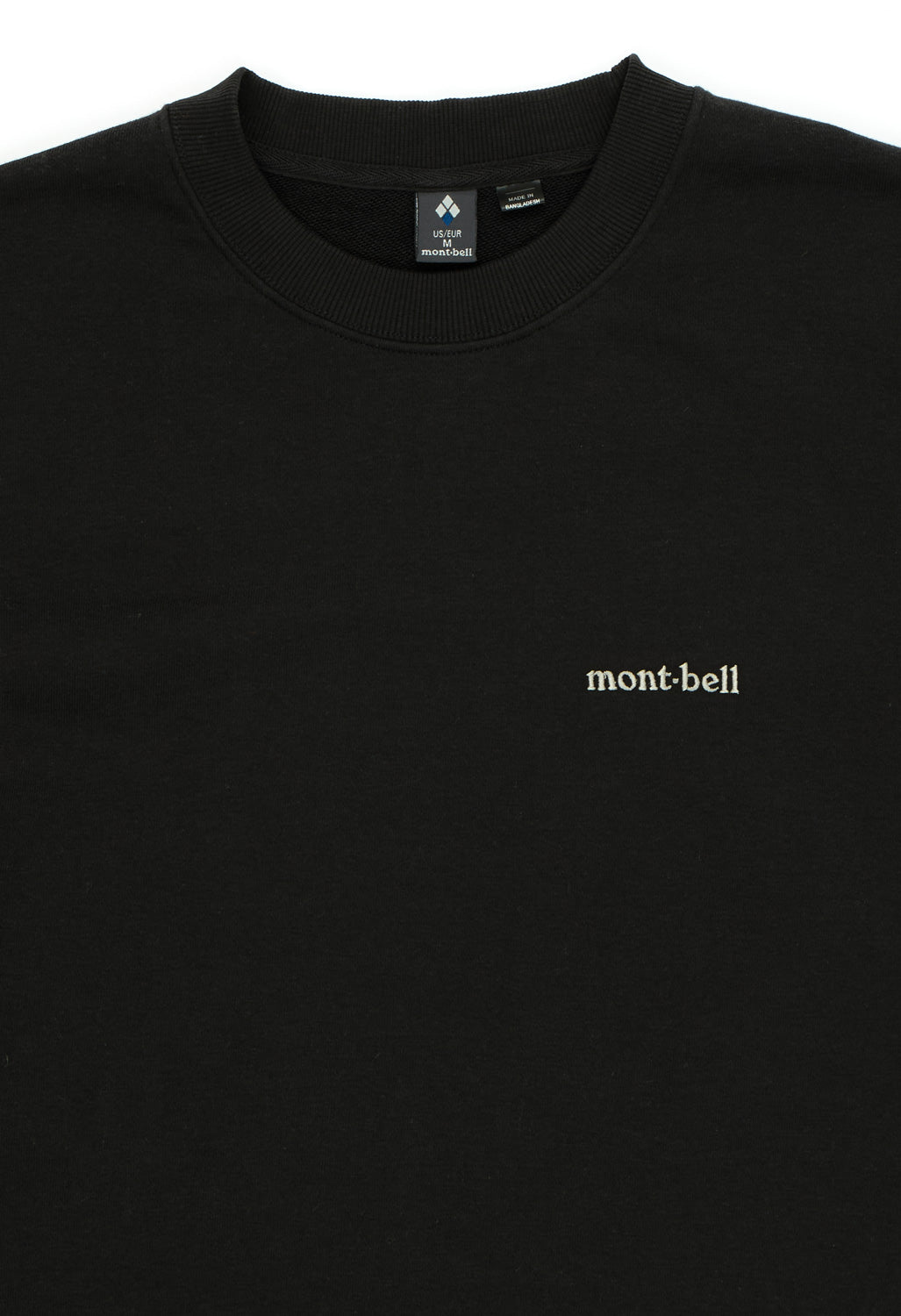 Montbell Cotton Lite Sweatshirt - Black