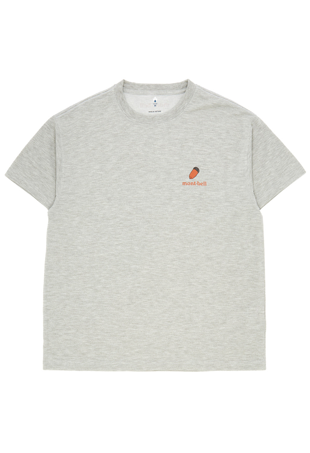 Montbell Men's Wickron Acorns T-Shirt - Light Grey