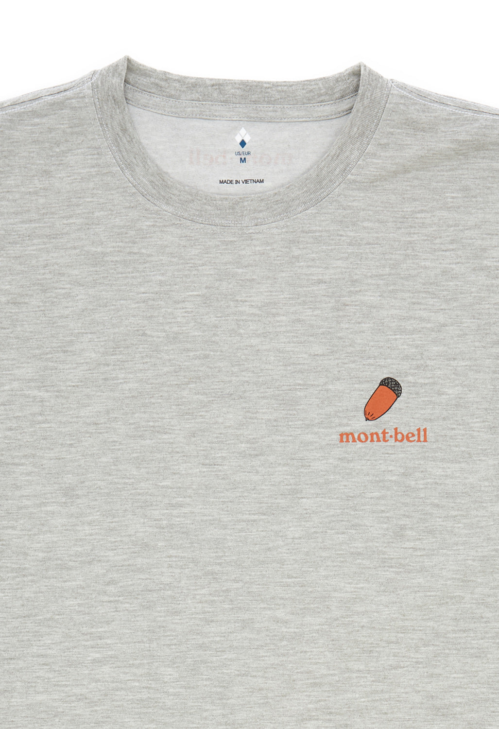 Montbell Men's Wickron Acorns T-Shirt - Light Grey