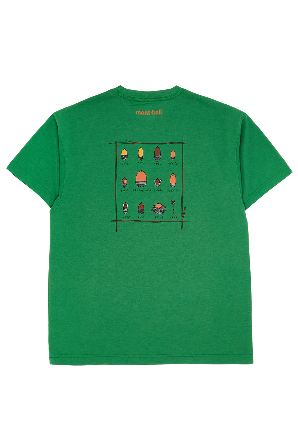 Montbell Men's Wickron Acorns T-Shirt - Green