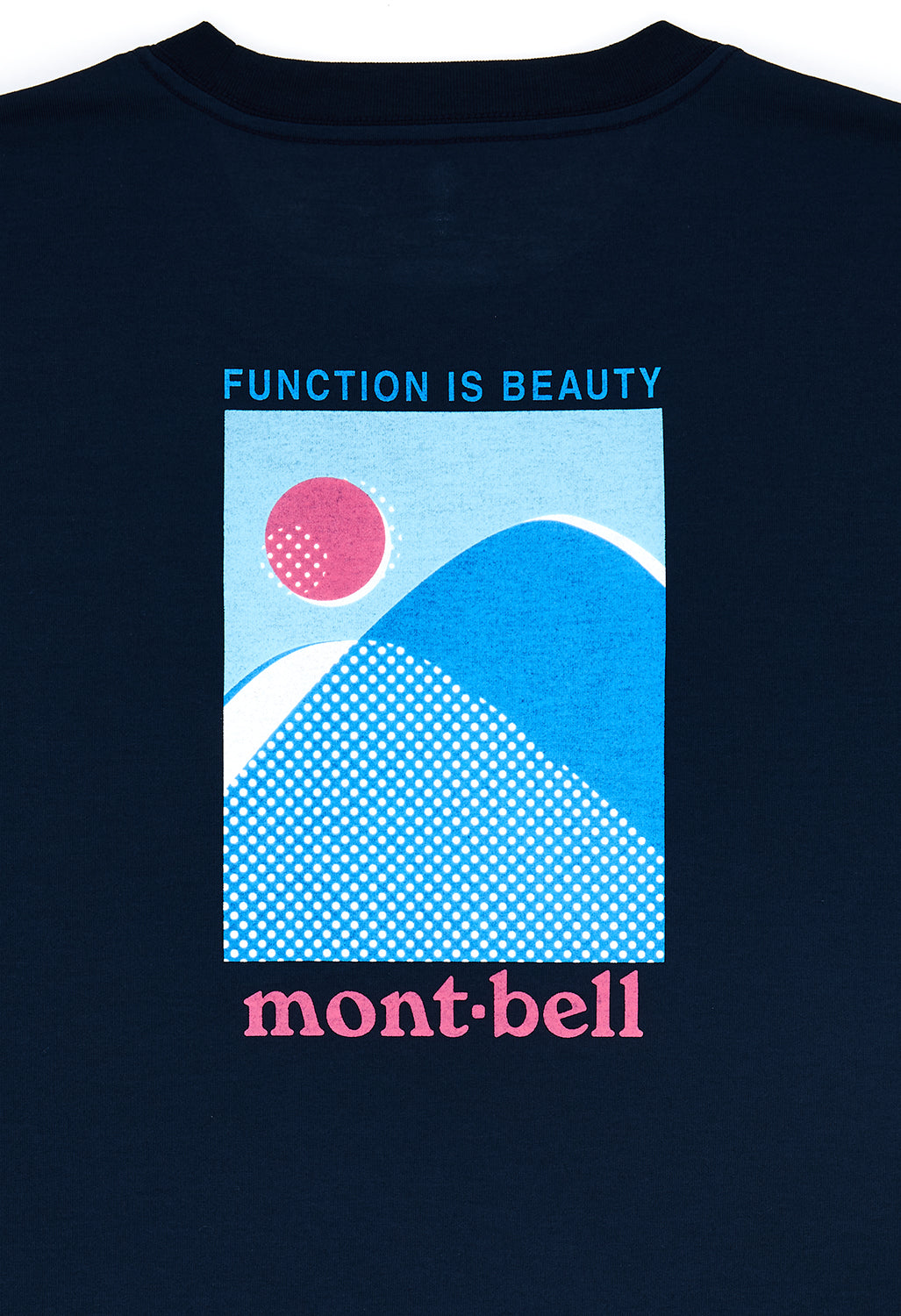 Montbell Men's Wickron Yama To Taiyou T-Shirt - Navy