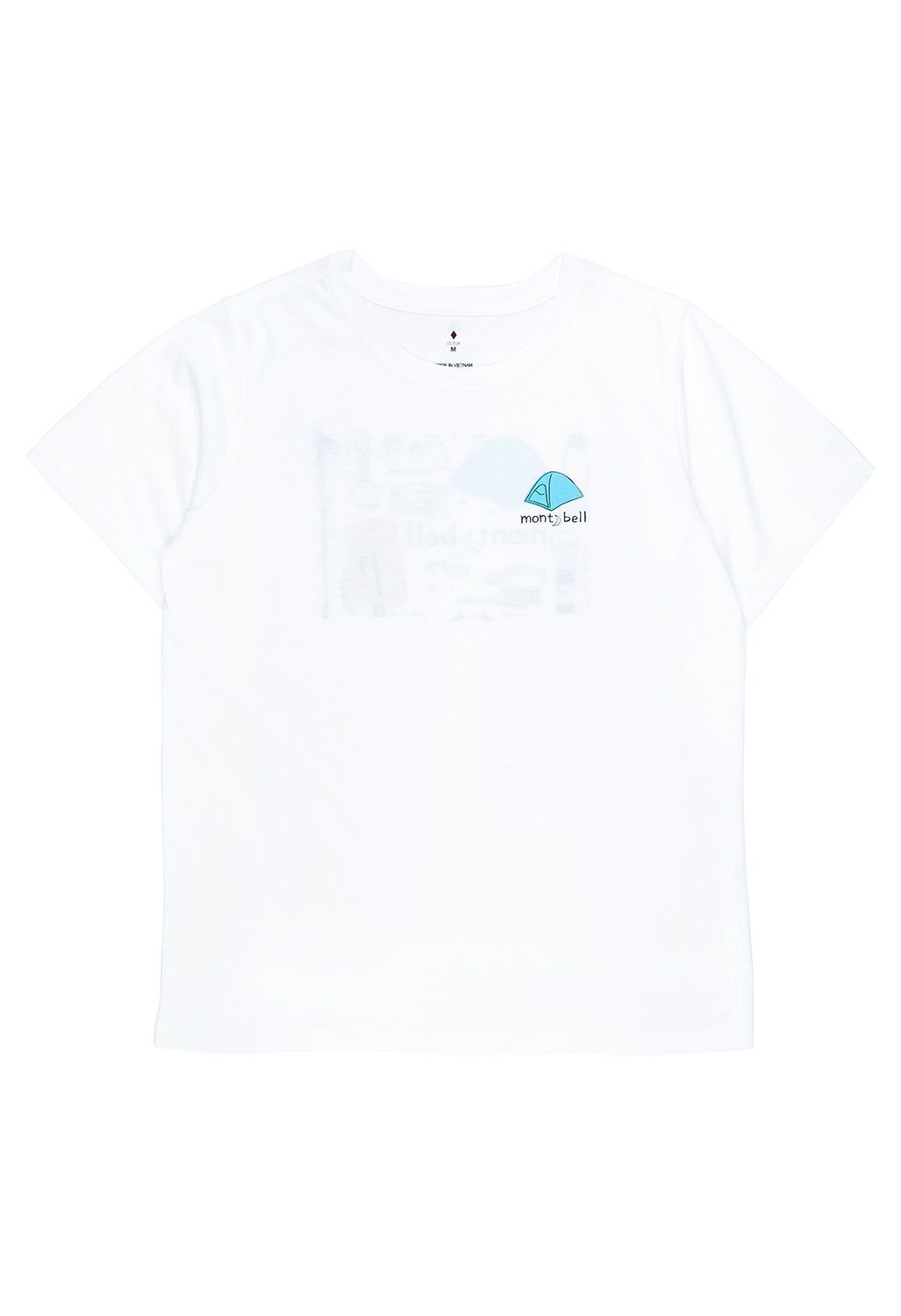 Montbell Women's Wickron Mountain Gear T-Shirt - White