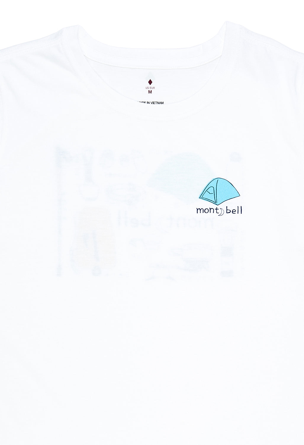 Montbell Women's Wickron Mountain Gear T-Shirt - White