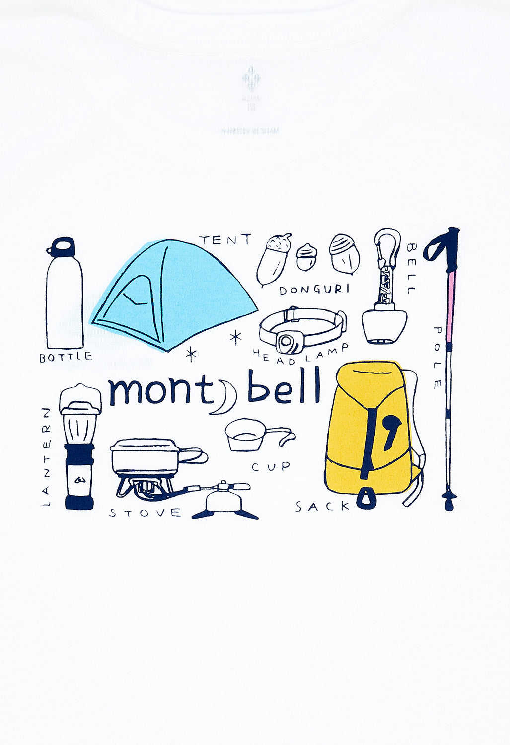 Montbell Women's Wickron Mountain Gear T-Shirt - White